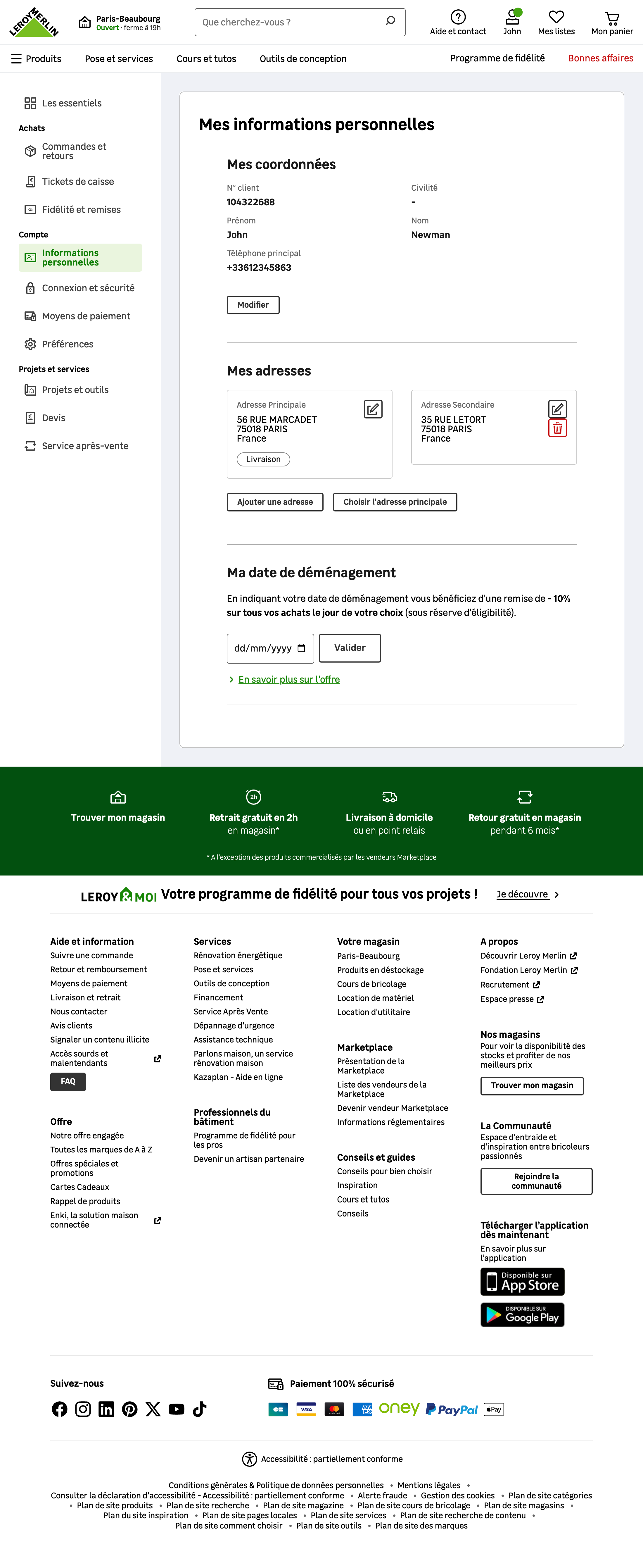 Desktop screenshot of Leroy Merlin