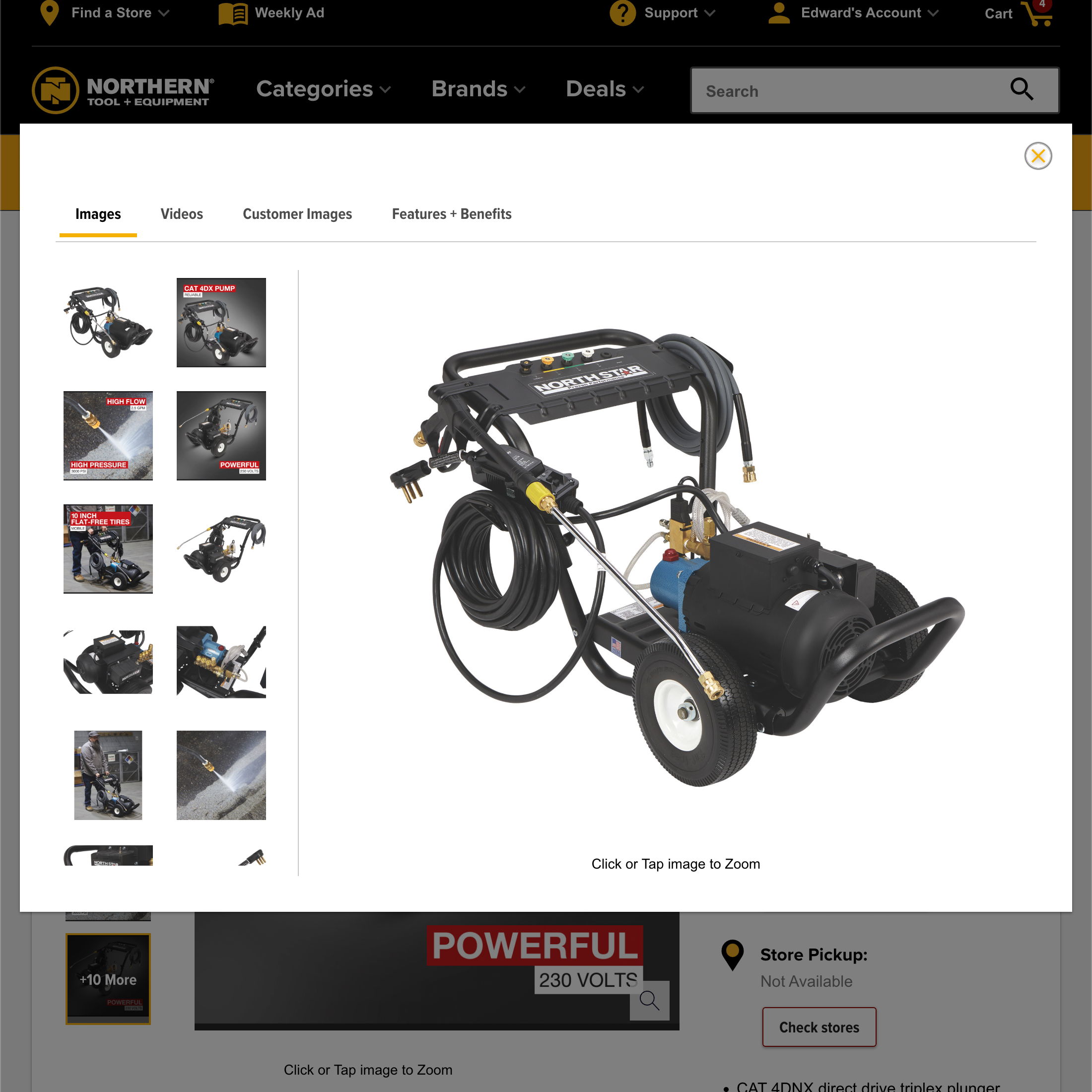 Desktop screenshot of Northern Tool