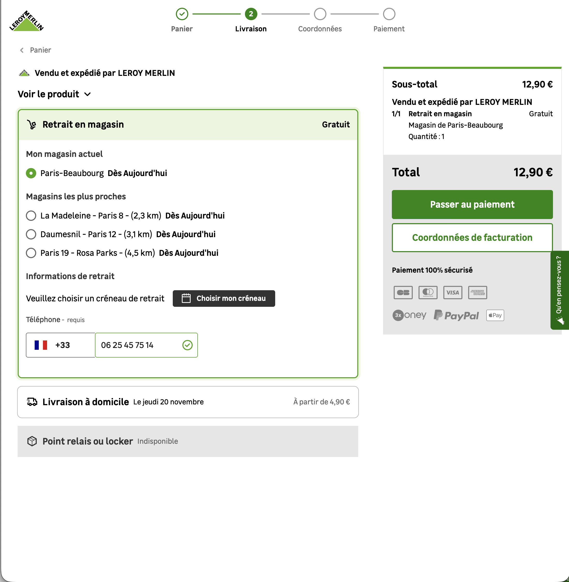 Desktop screenshot of Leroy Merlin