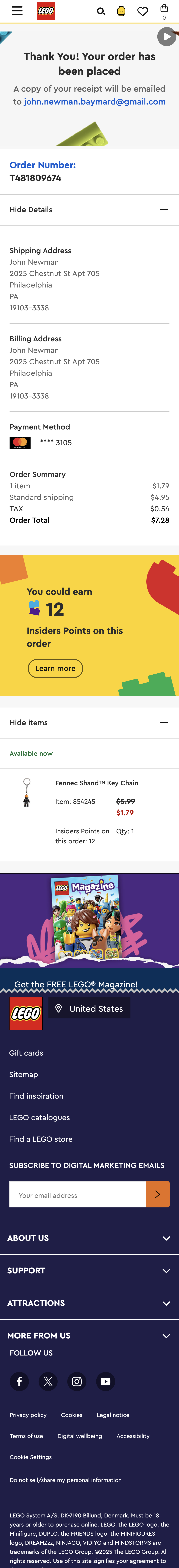 Mobile screenshot of LEGO
