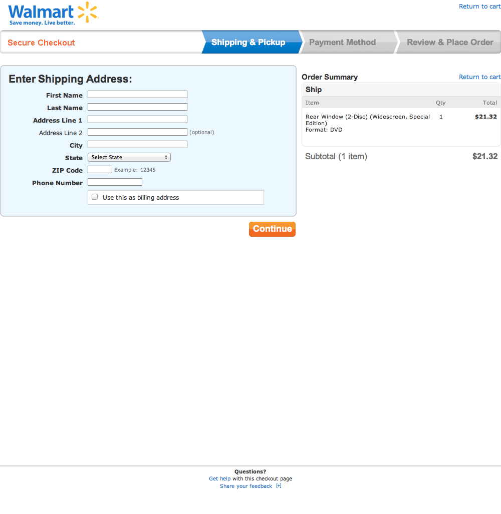 Desktop screenshot of Walmart