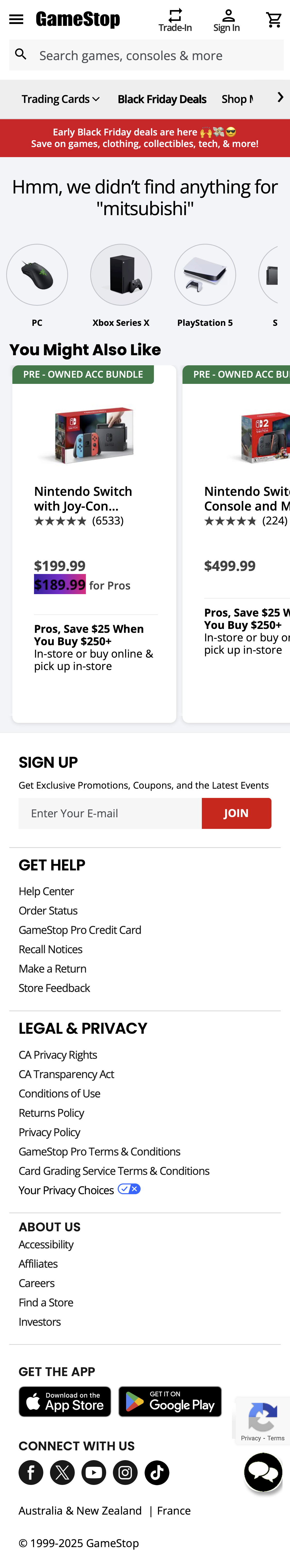 Mobile screenshot of Gamestop