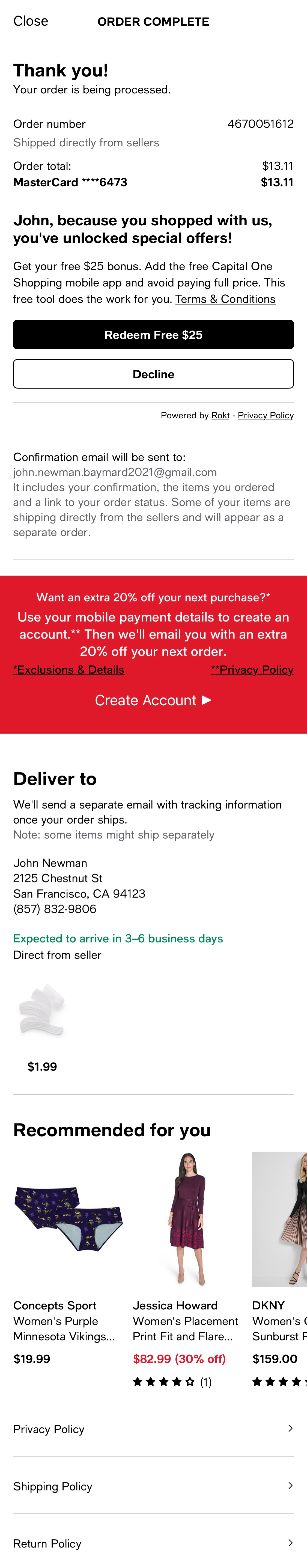 Mobile screenshot of Macy’s
