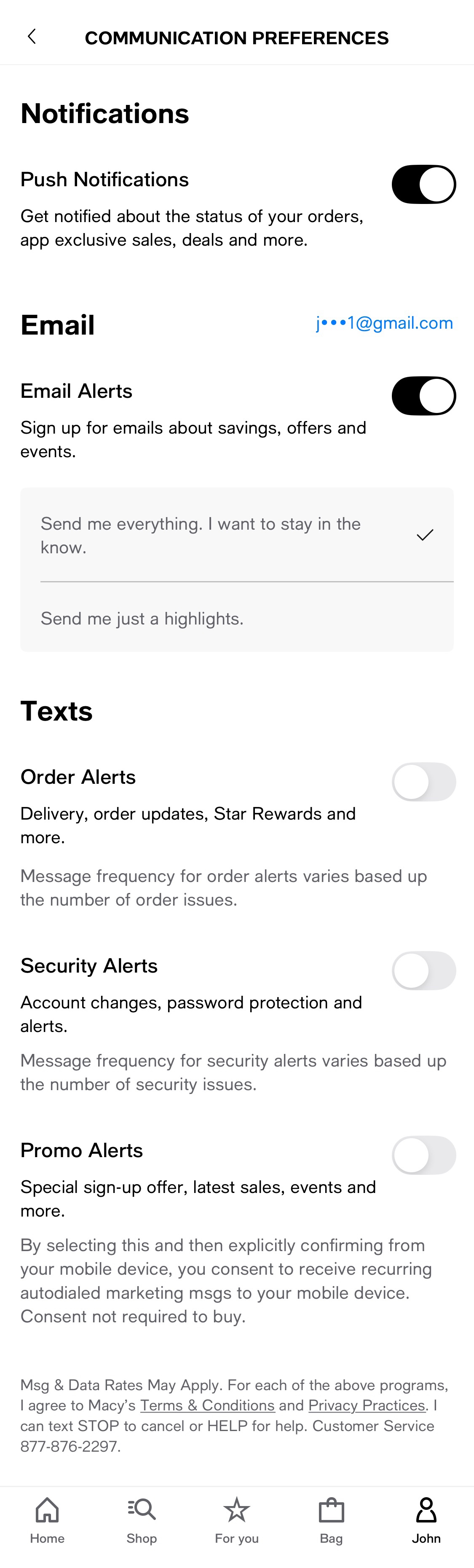 Mobile screenshot of Macy’s