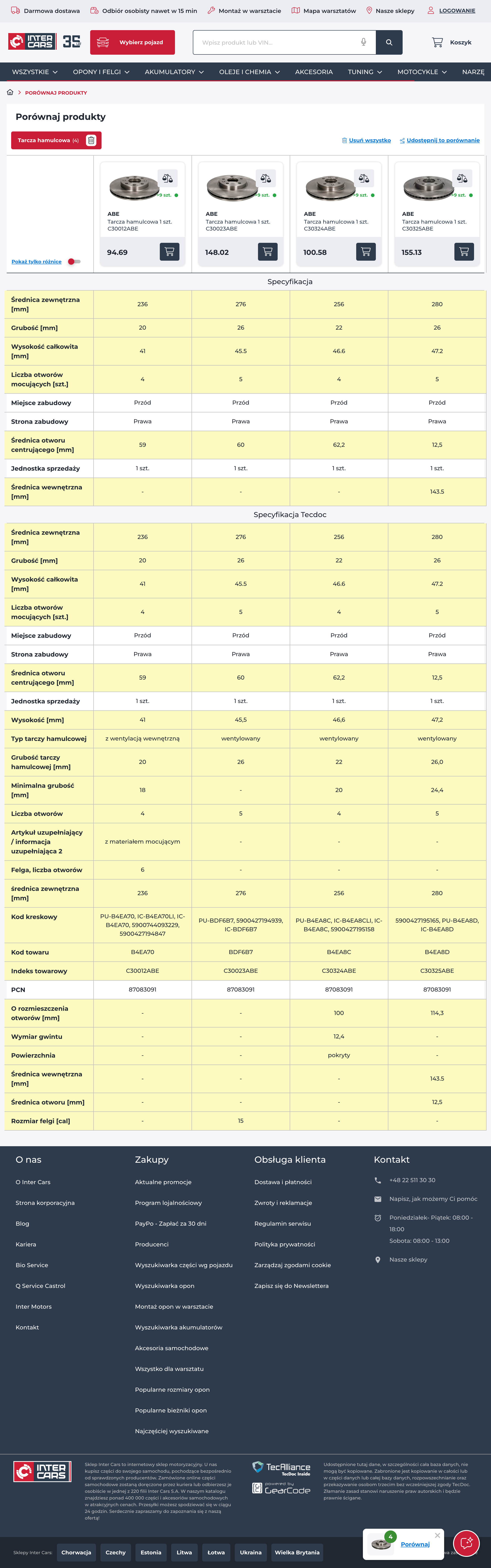 Desktop screenshot of Inter Cars