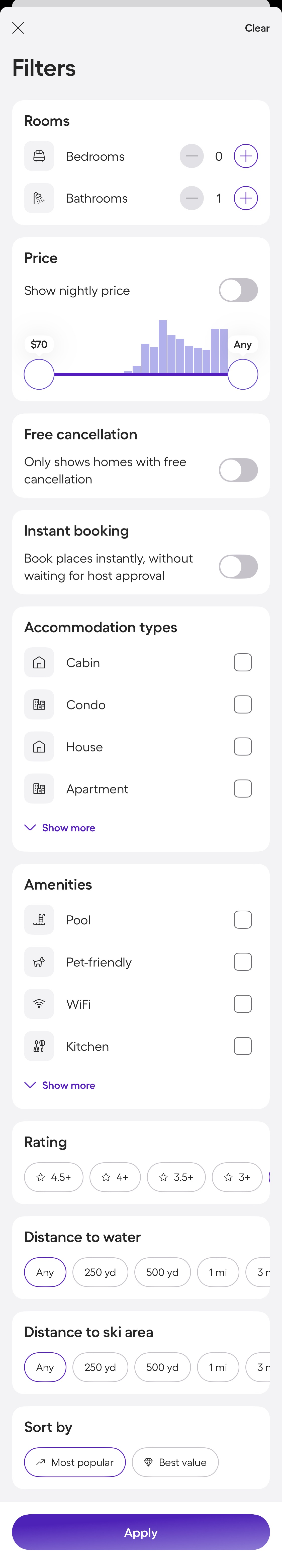 Mobile screenshot of HomeToGo
