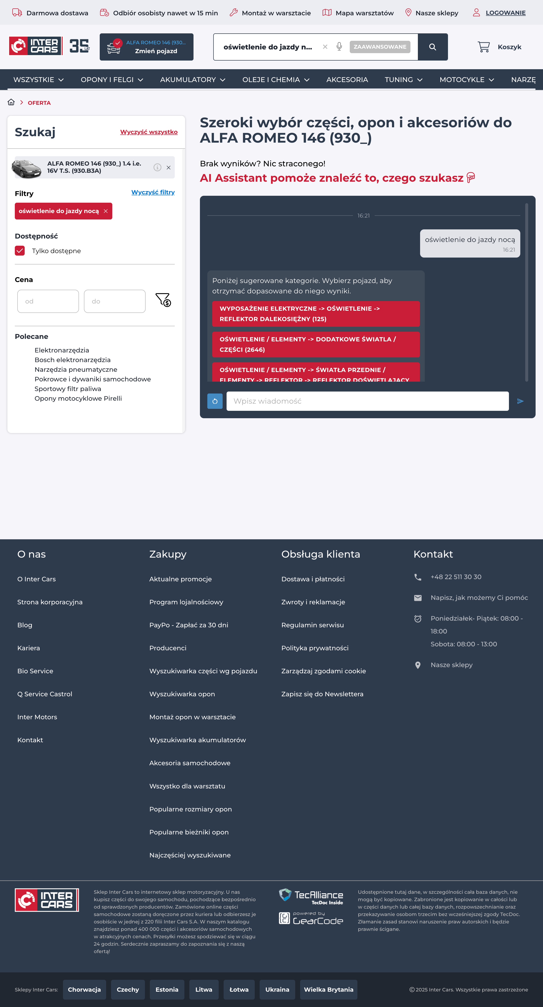 Desktop screenshot of Inter Cars