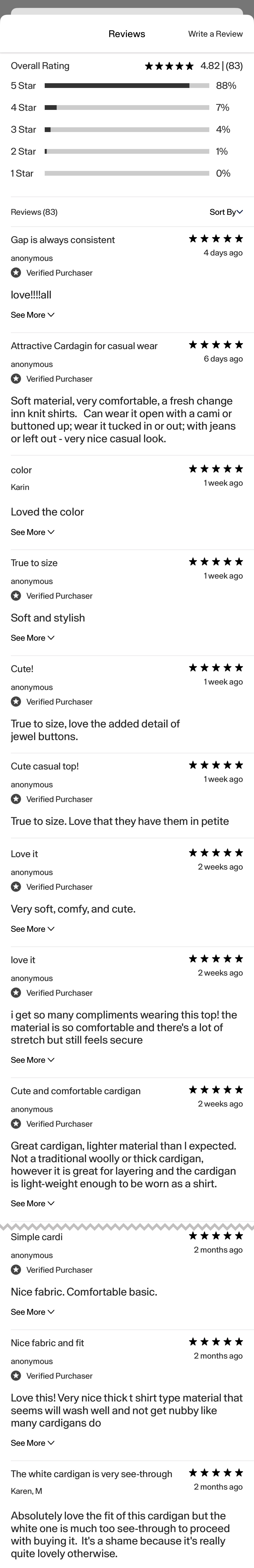 Mobile screenshot of GAP