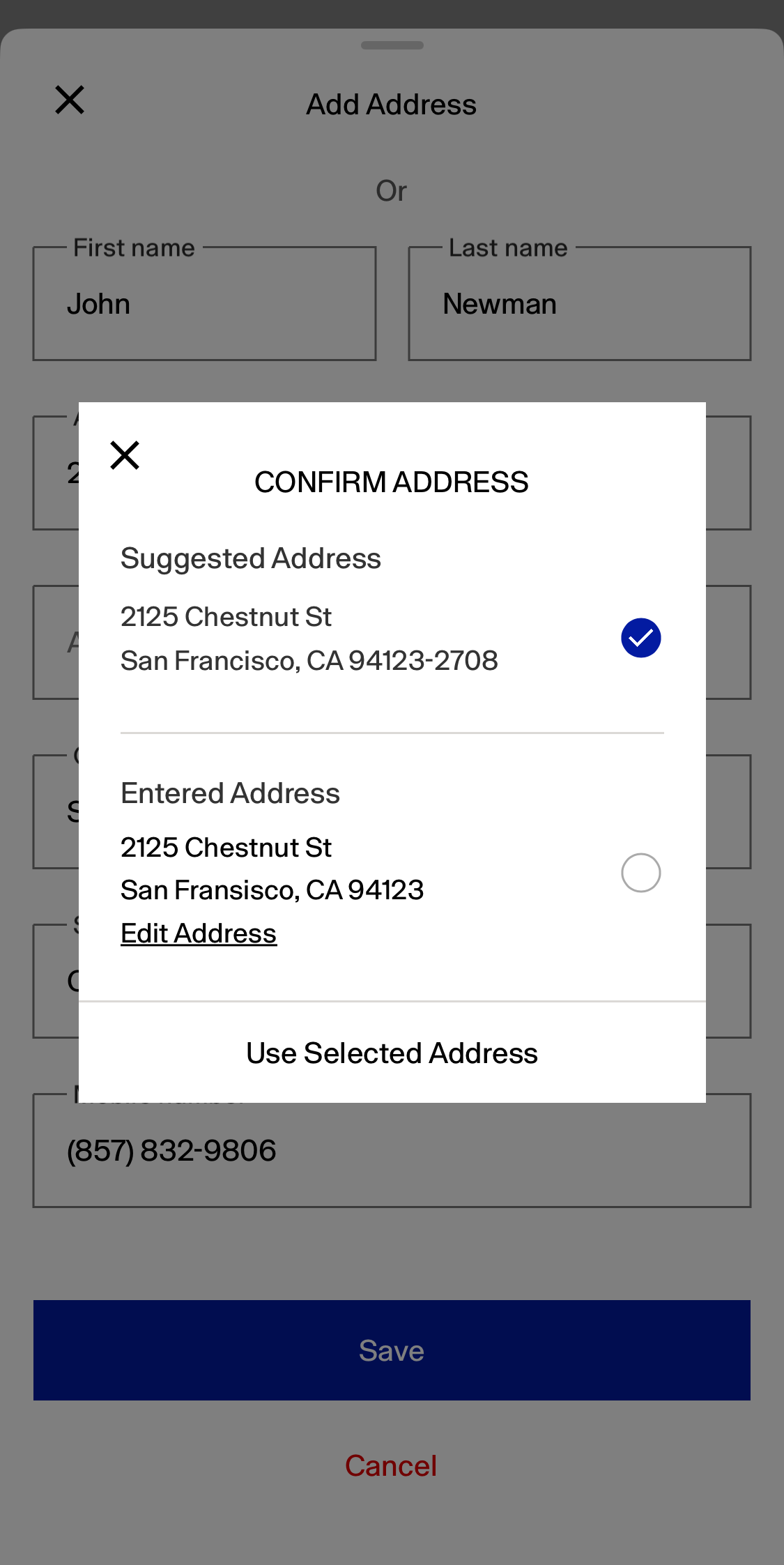 Mobile screenshot of GAP