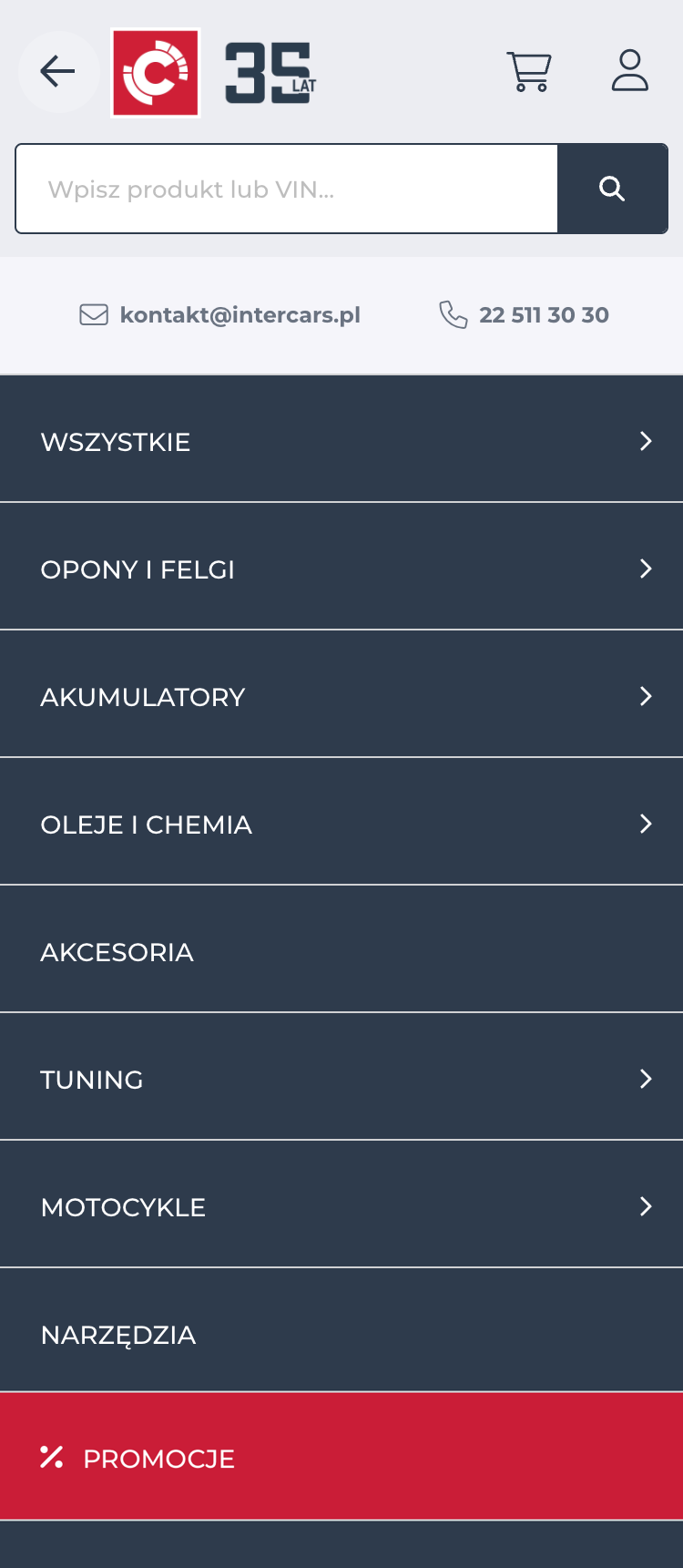 Mobile screenshot of Inter Cars