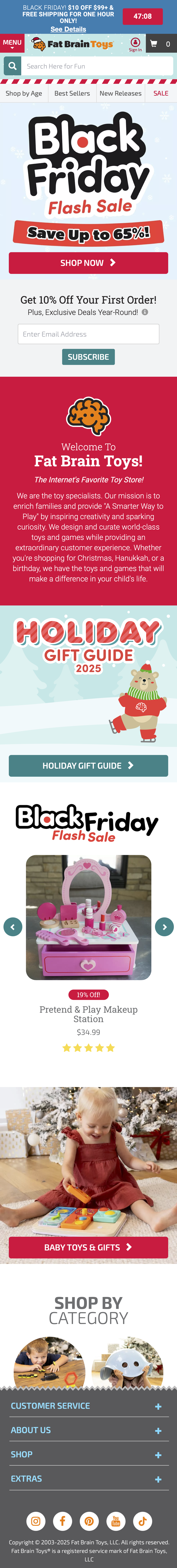 Mobile screenshot of Fat Brain Toys