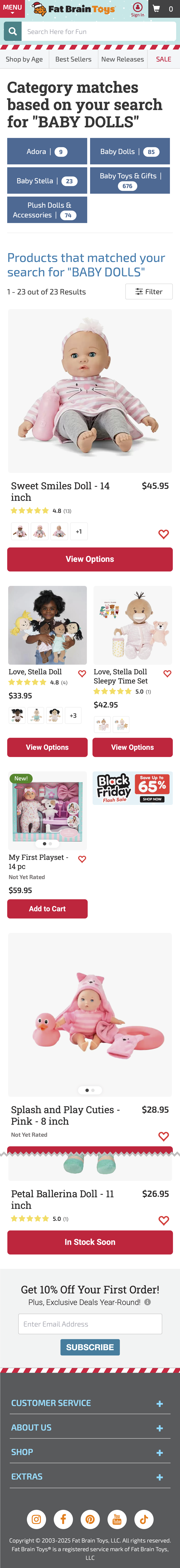 Mobile screenshot of Fat Brain Toys