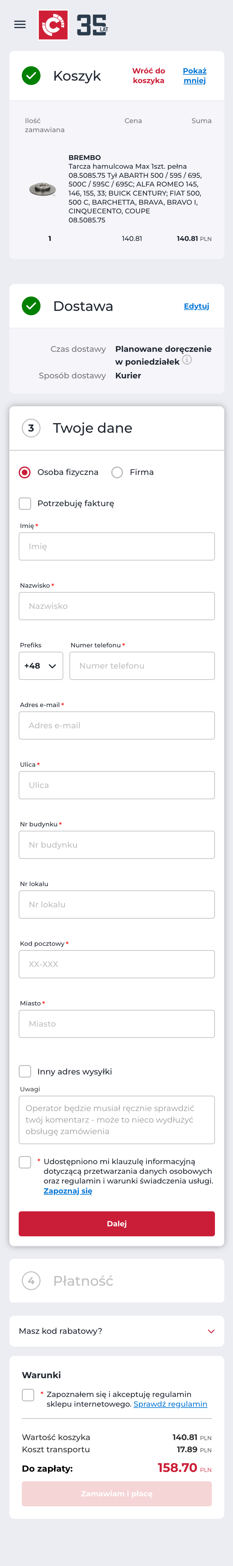 Mobile screenshot of Inter Cars