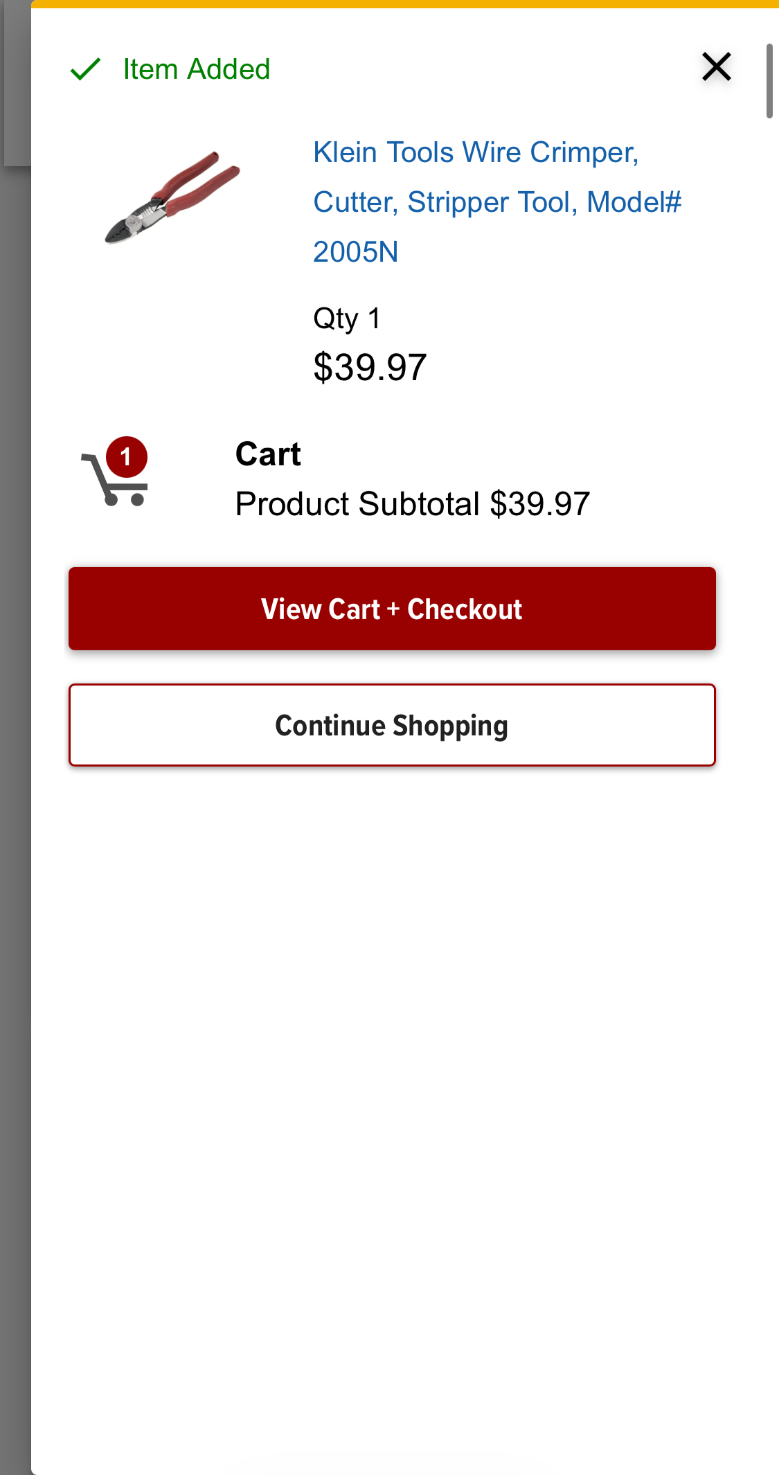 Mobile screenshot of Northern Tool
