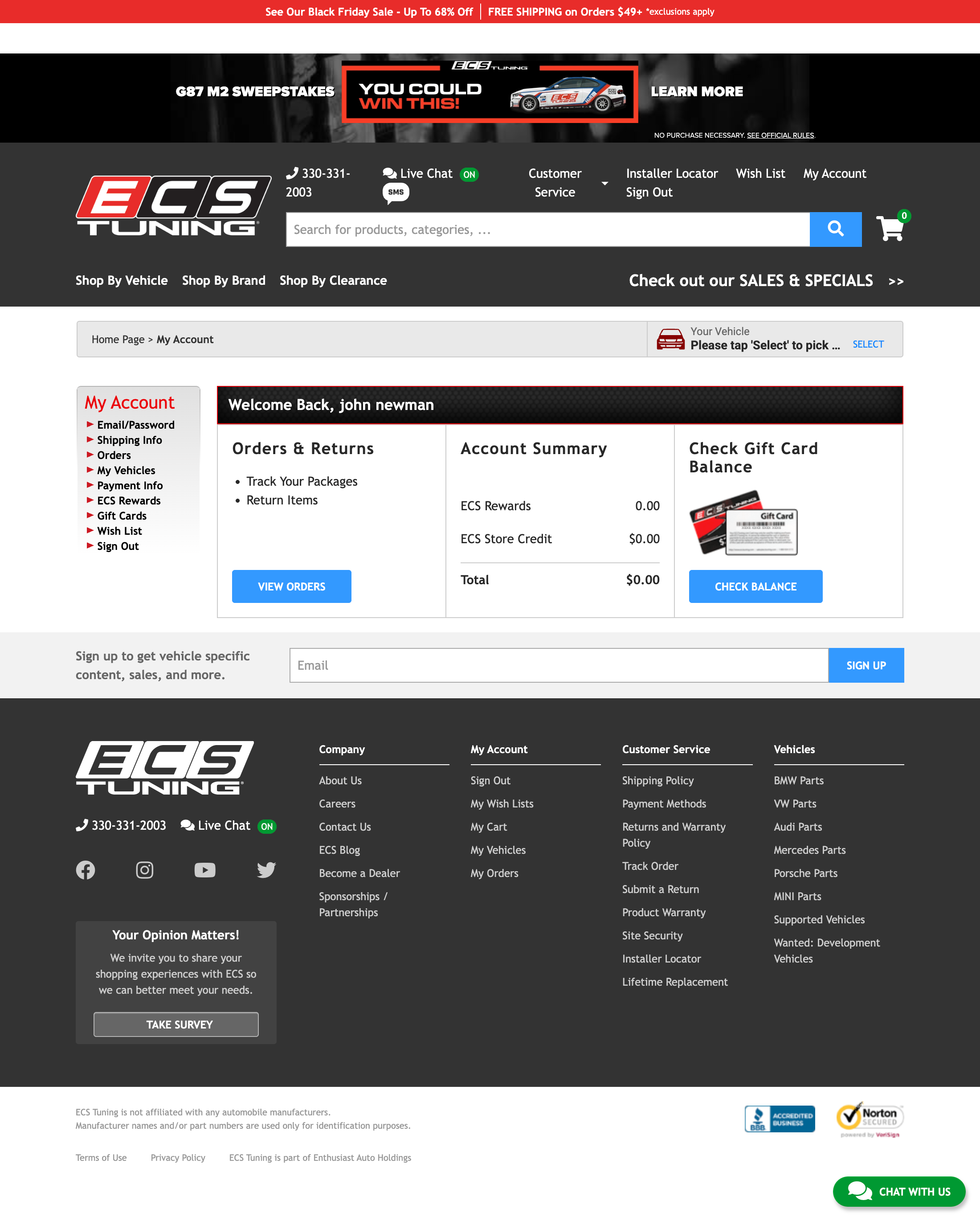 Desktop screenshot of ECS Tuning