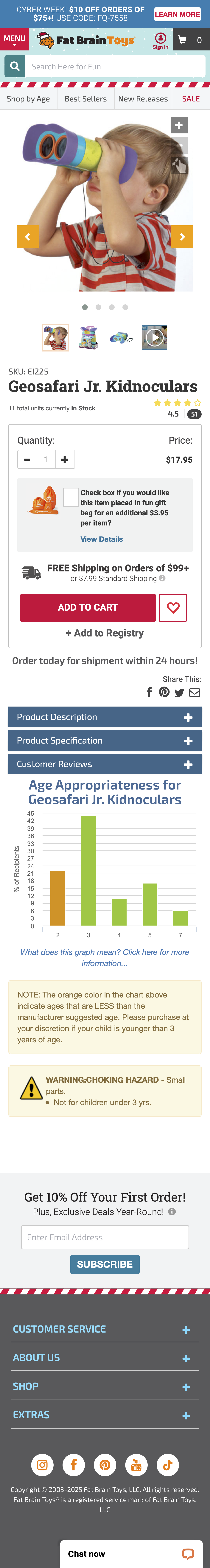 Mobile screenshot of Fat Brain Toys