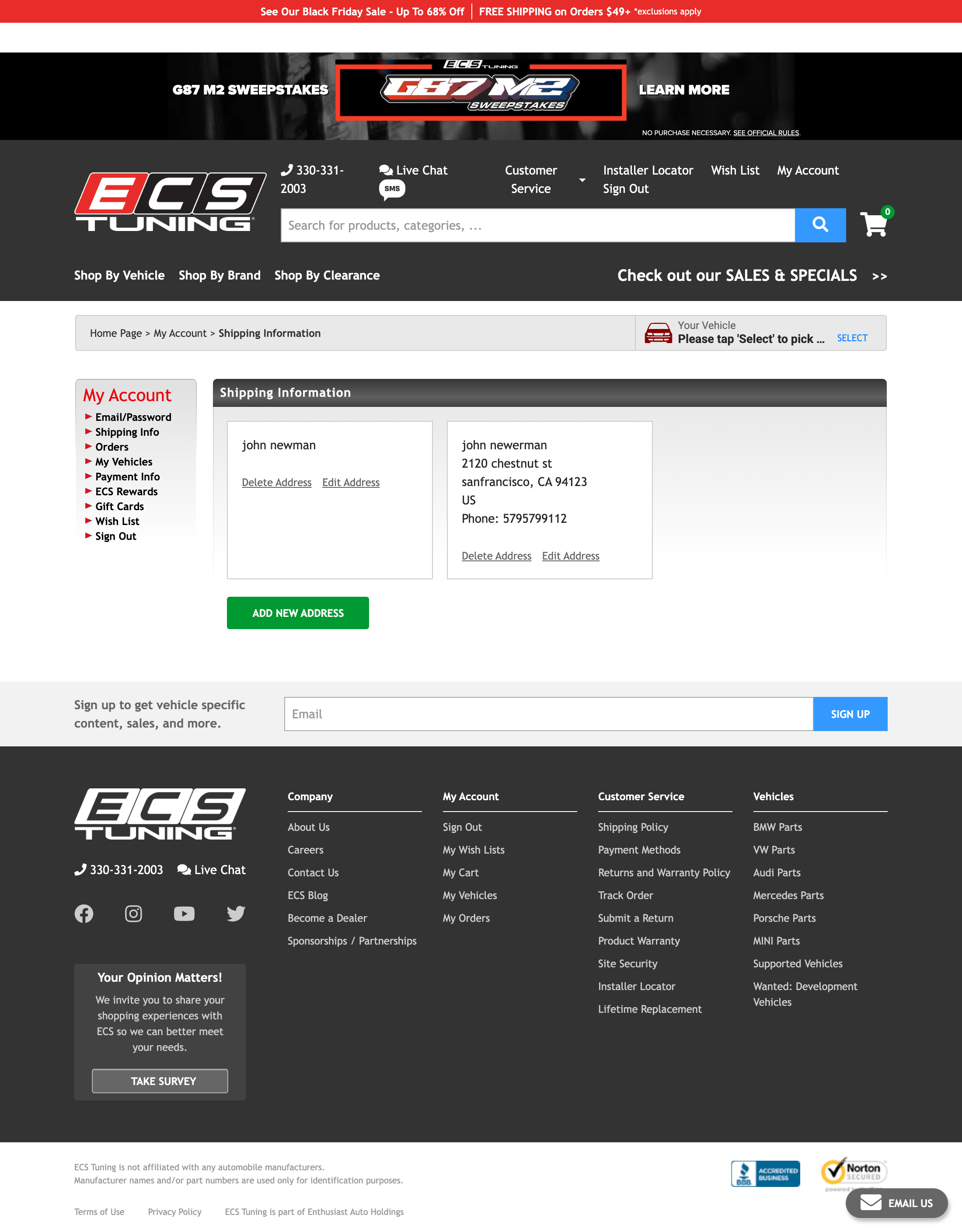 Desktop screenshot of ECS Tuning