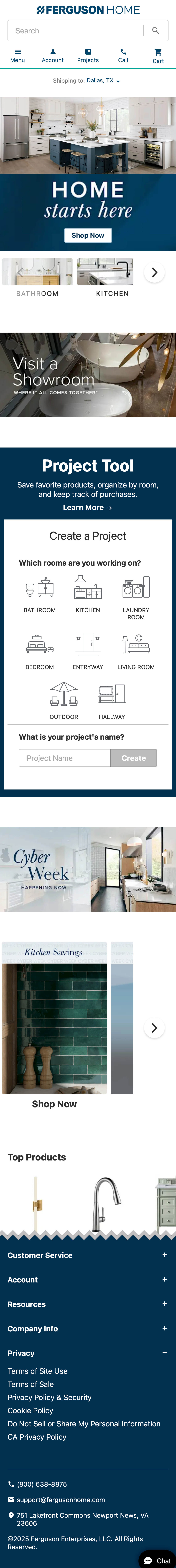 Mobile screenshot of Build.com