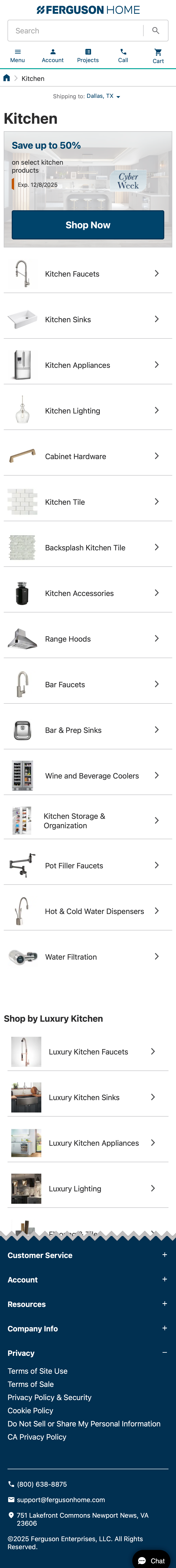 Mobile screenshot of Build.com