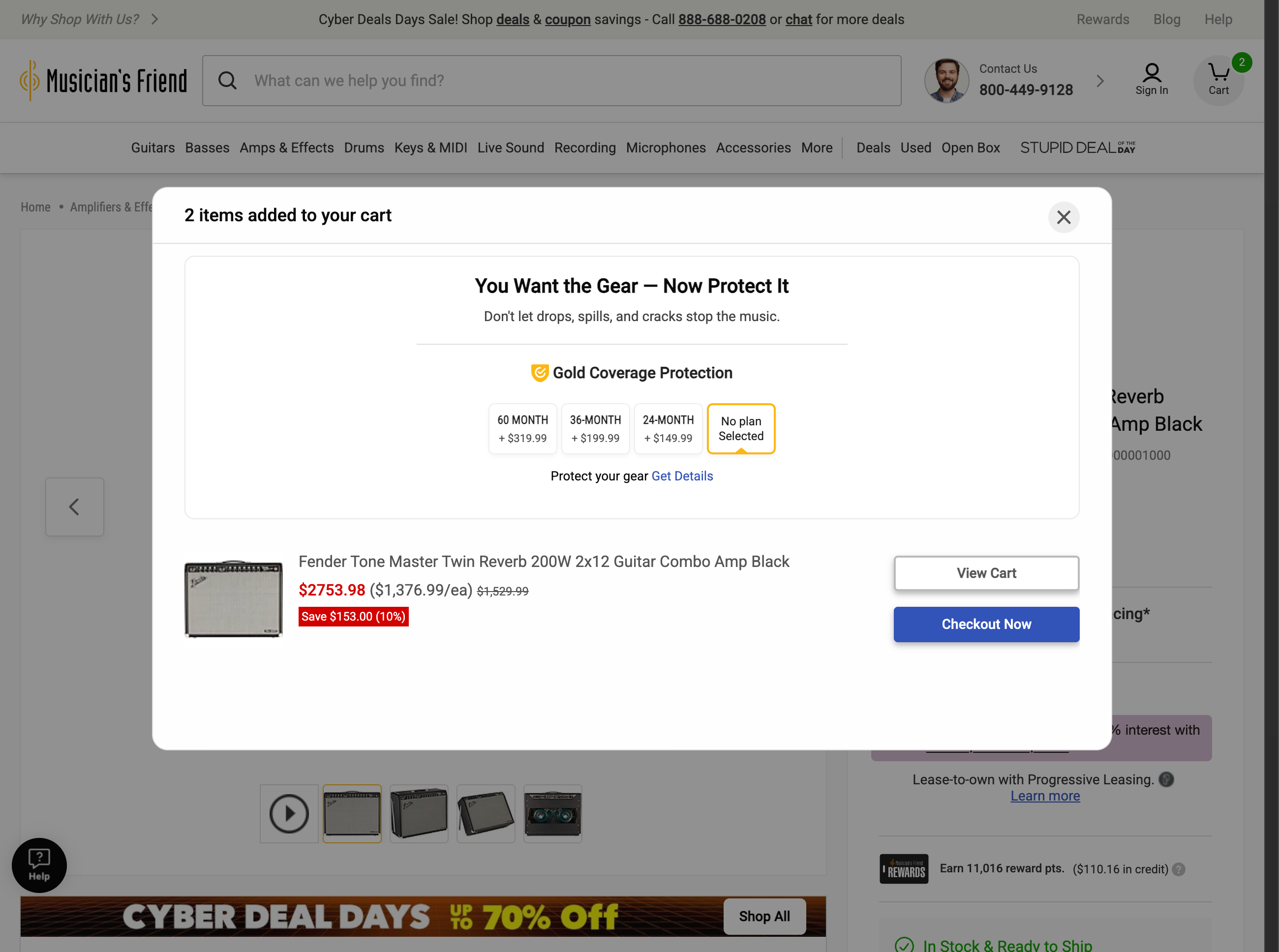 Desktop screenshot of Musician’s Friend