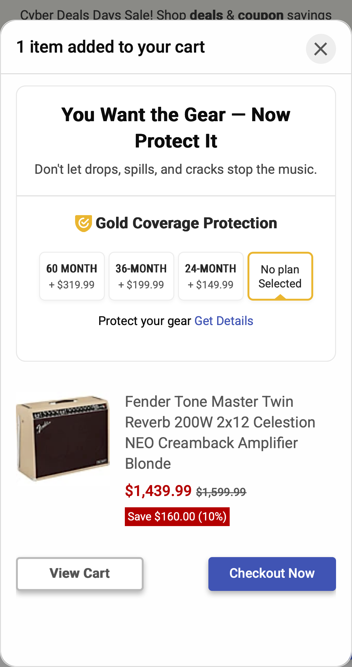 Mobile screenshot of Musician’s Friend