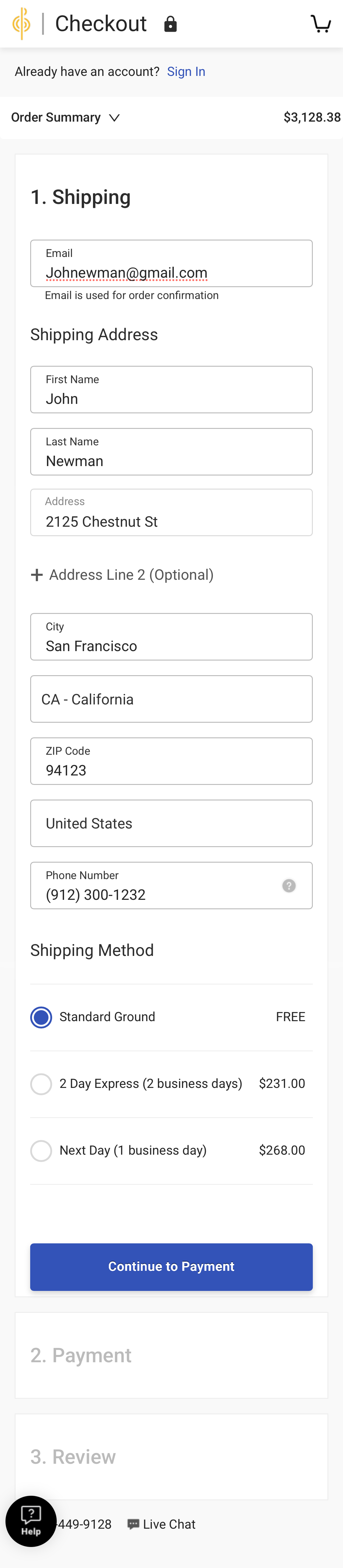Mobile screenshot of Musician’s Friend
