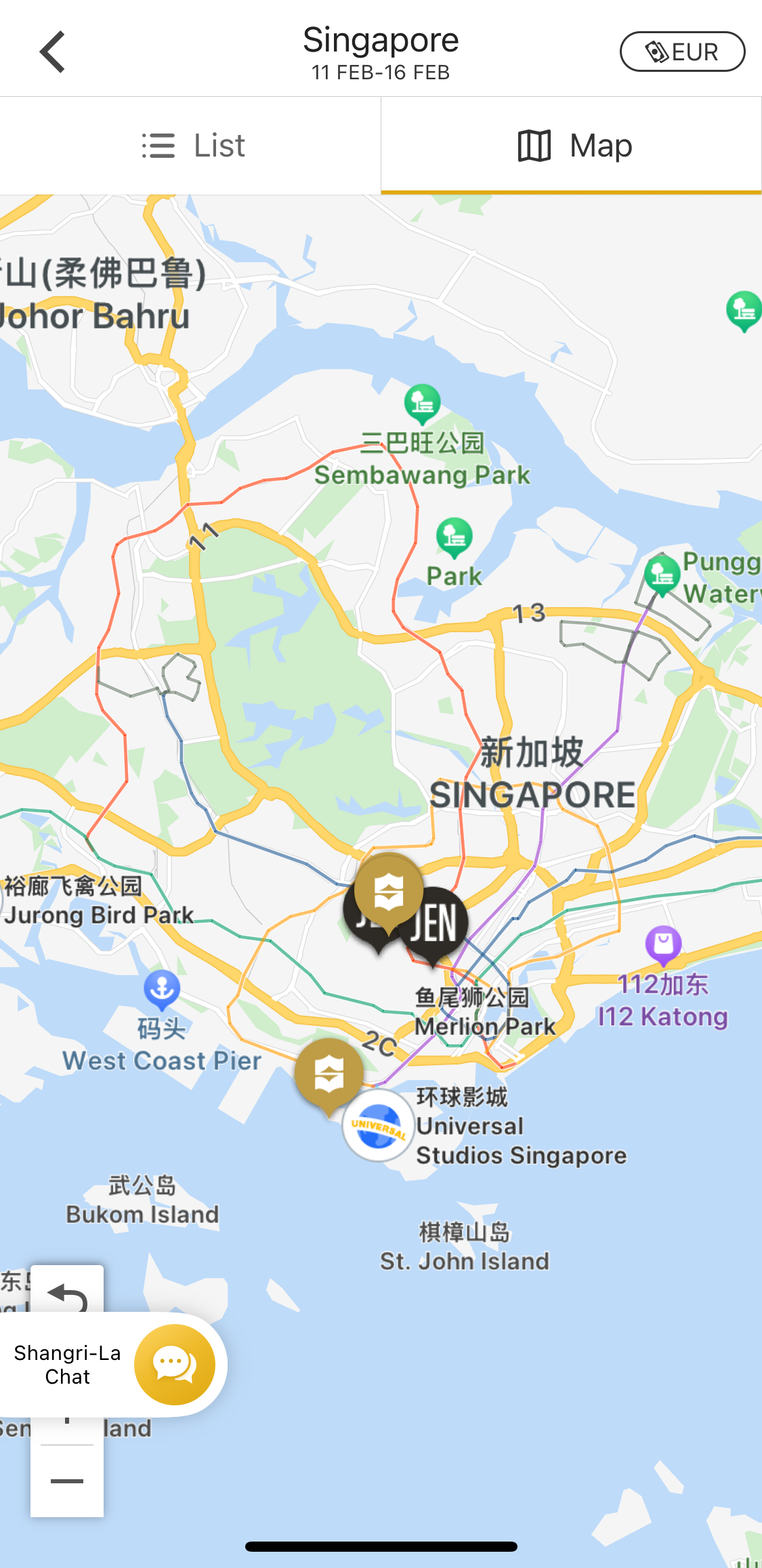 Mobile screenshot of Shangri-La