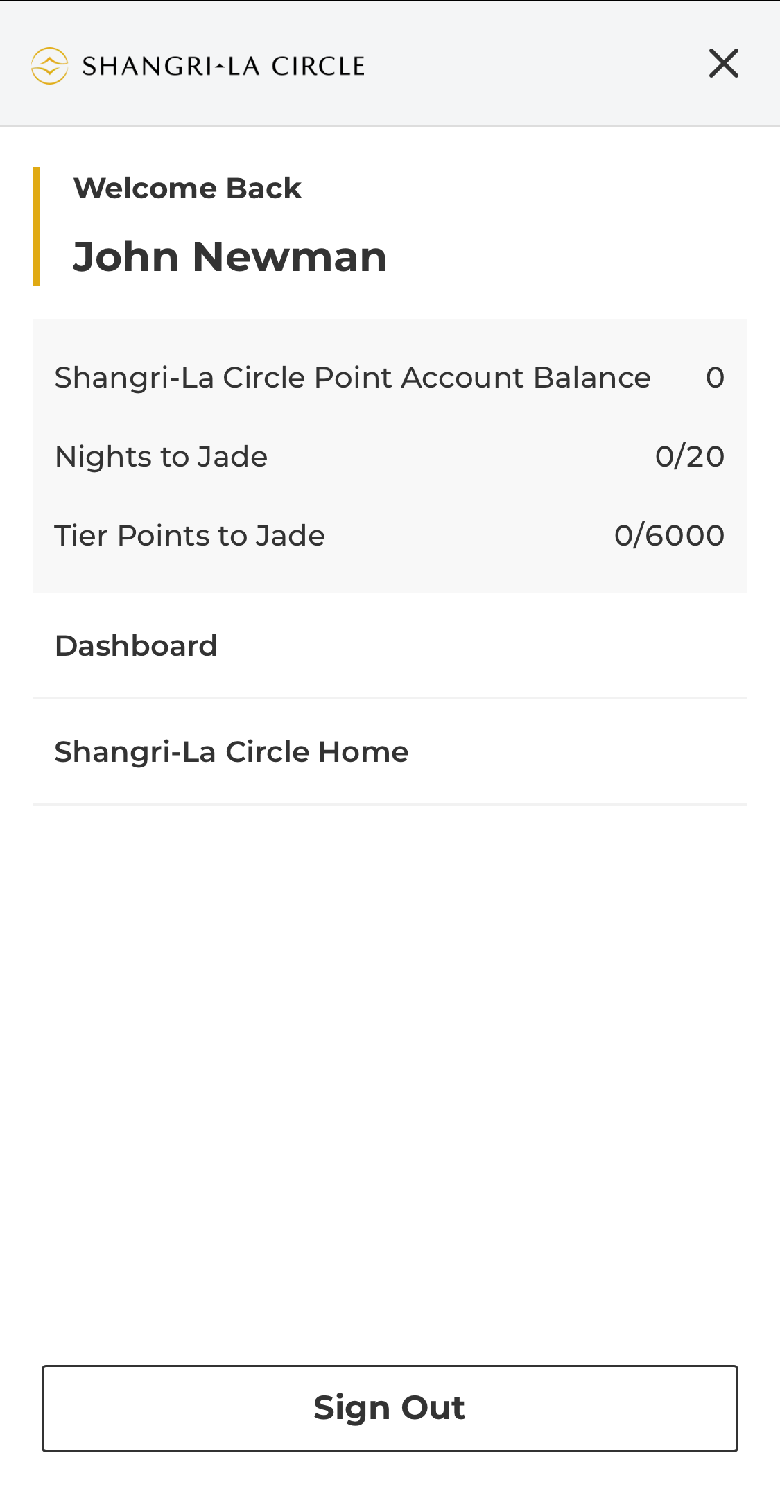 Mobile screenshot of Shangri-La