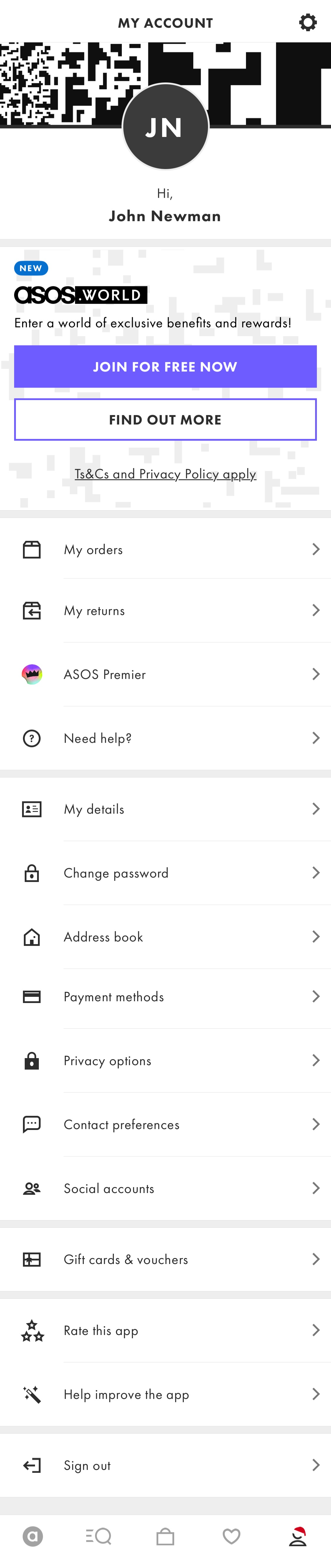 Mobile screenshot of ASOS