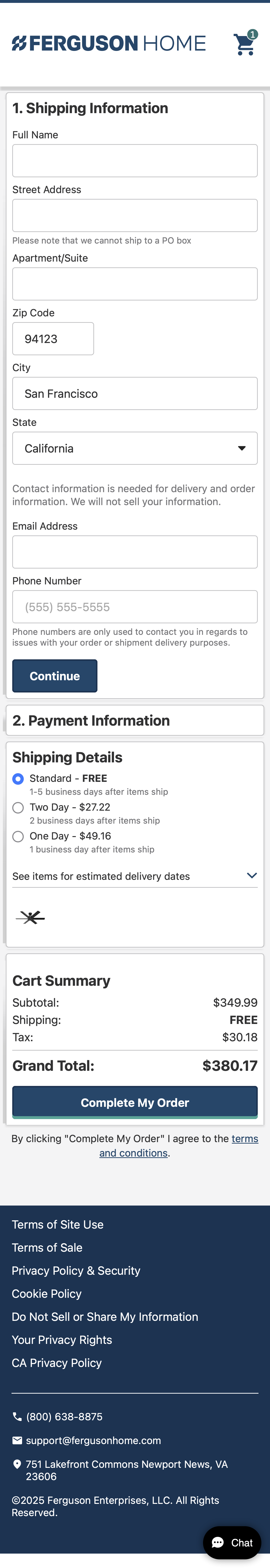 Mobile screenshot of Build.com