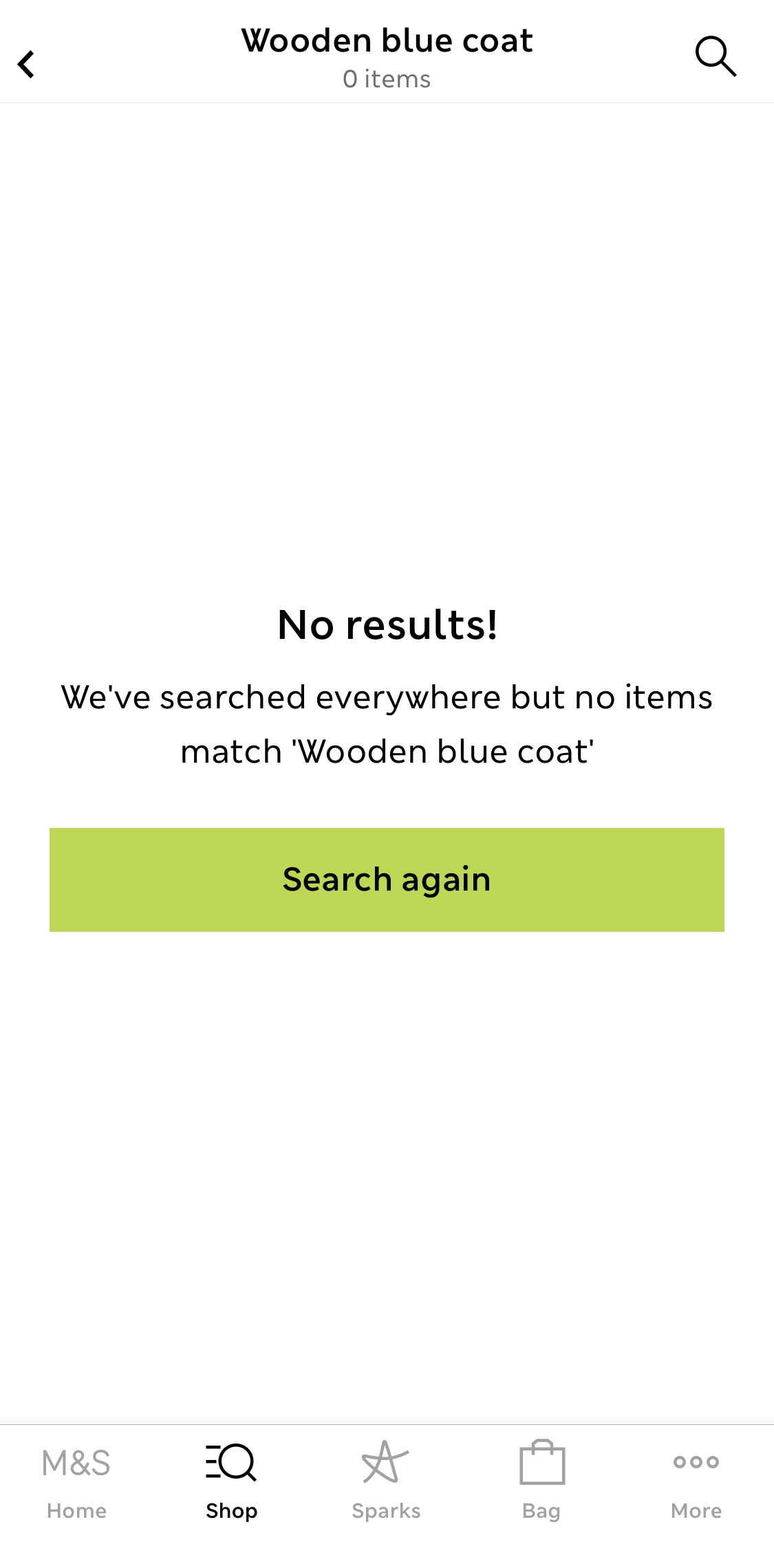 Mobile screenshot of Marks & Spencer