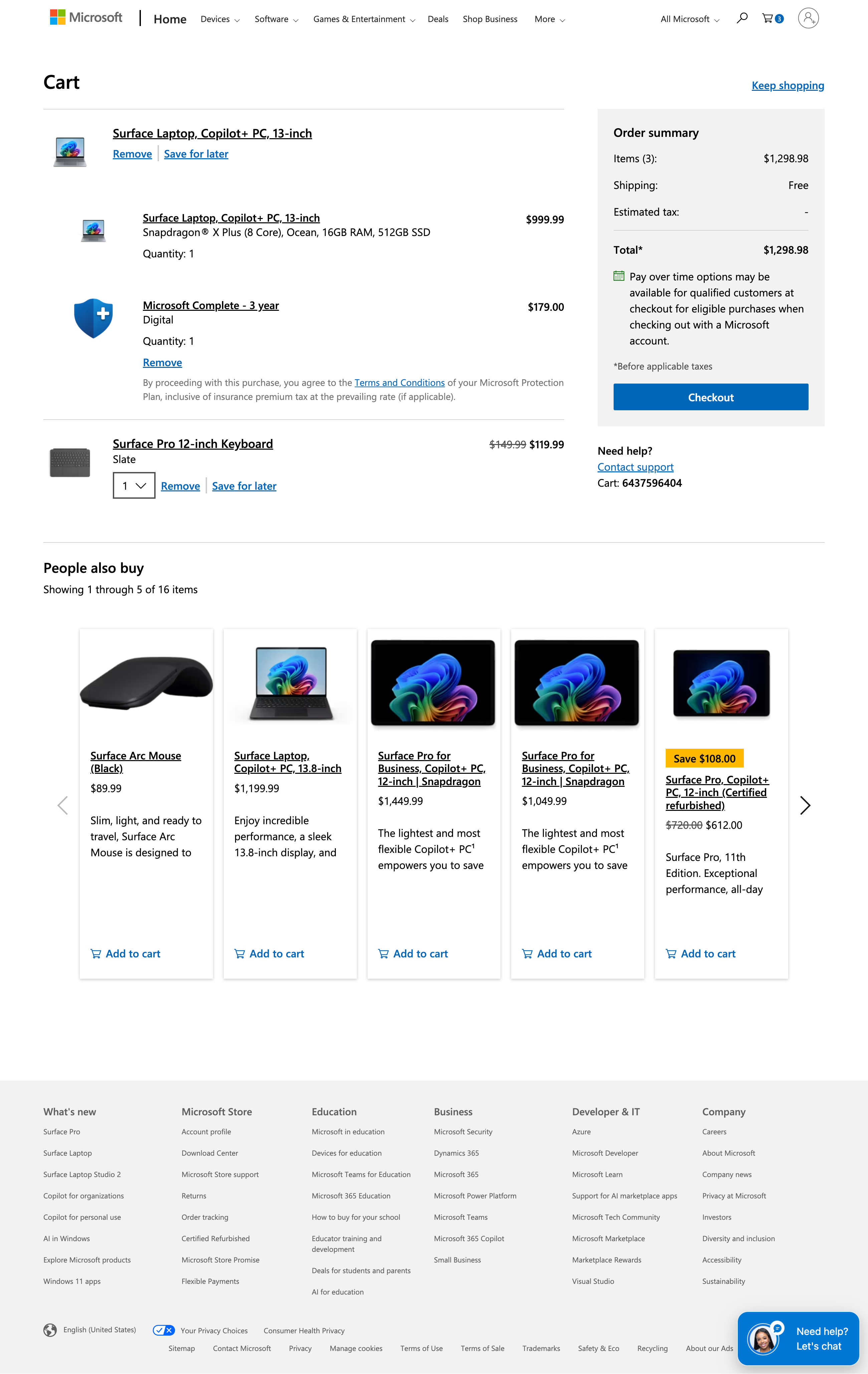 Desktop screenshot of Microsoft