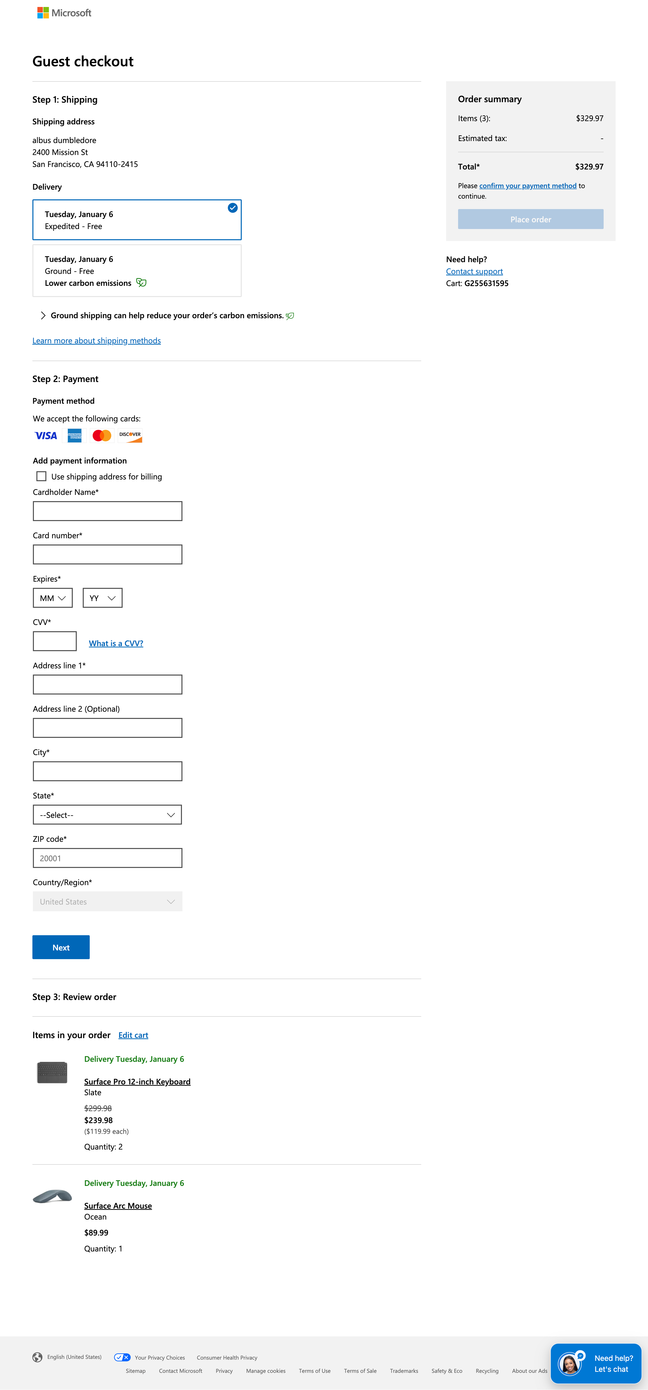 Desktop screenshot of Microsoft