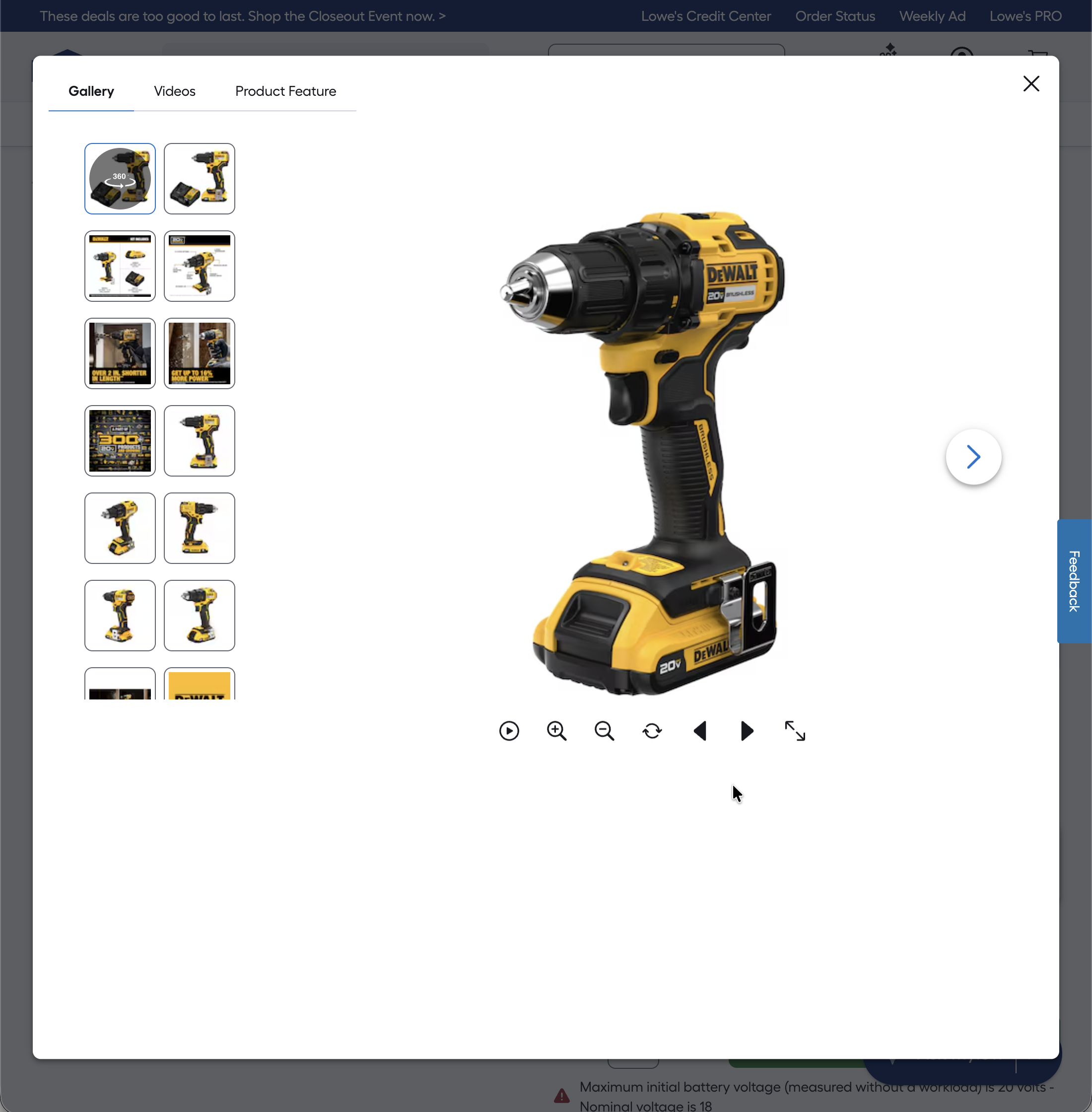 Desktop screenshot of Lowe’s