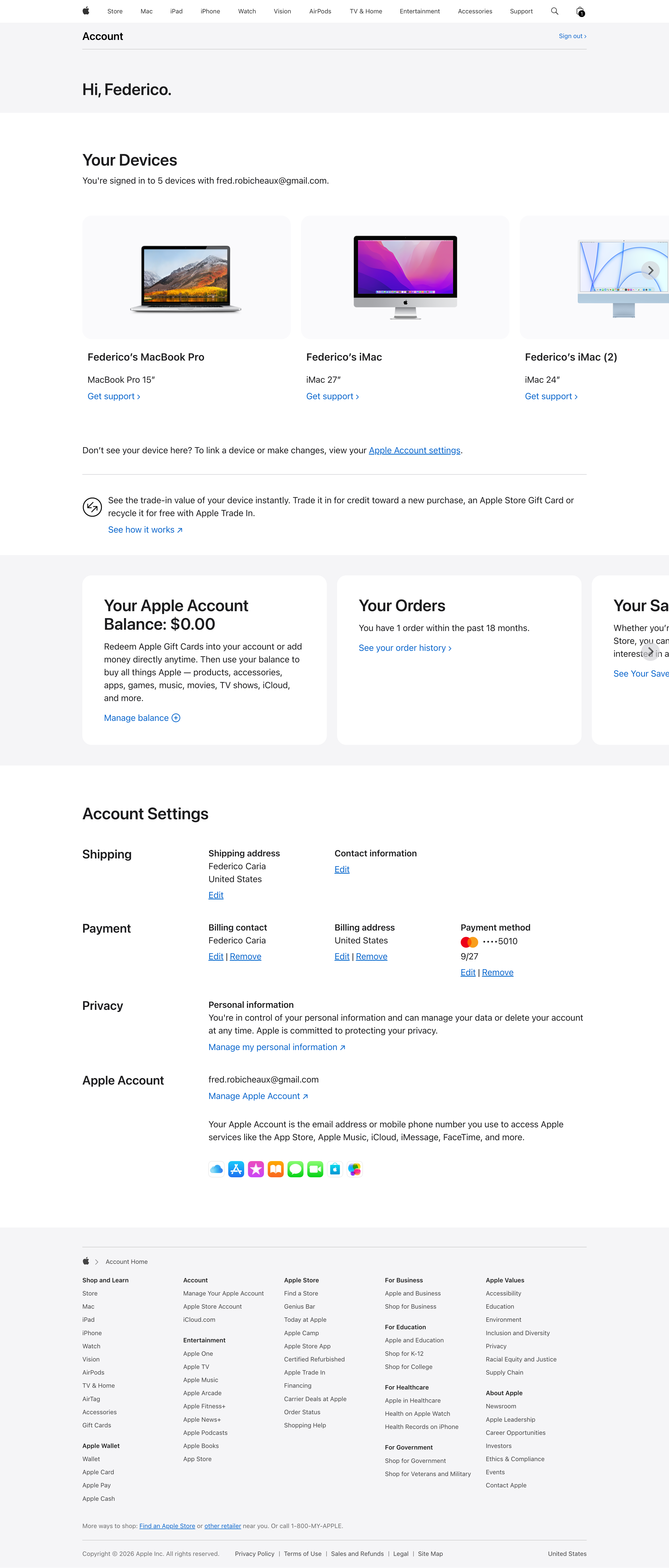 Desktop screenshot of Apple