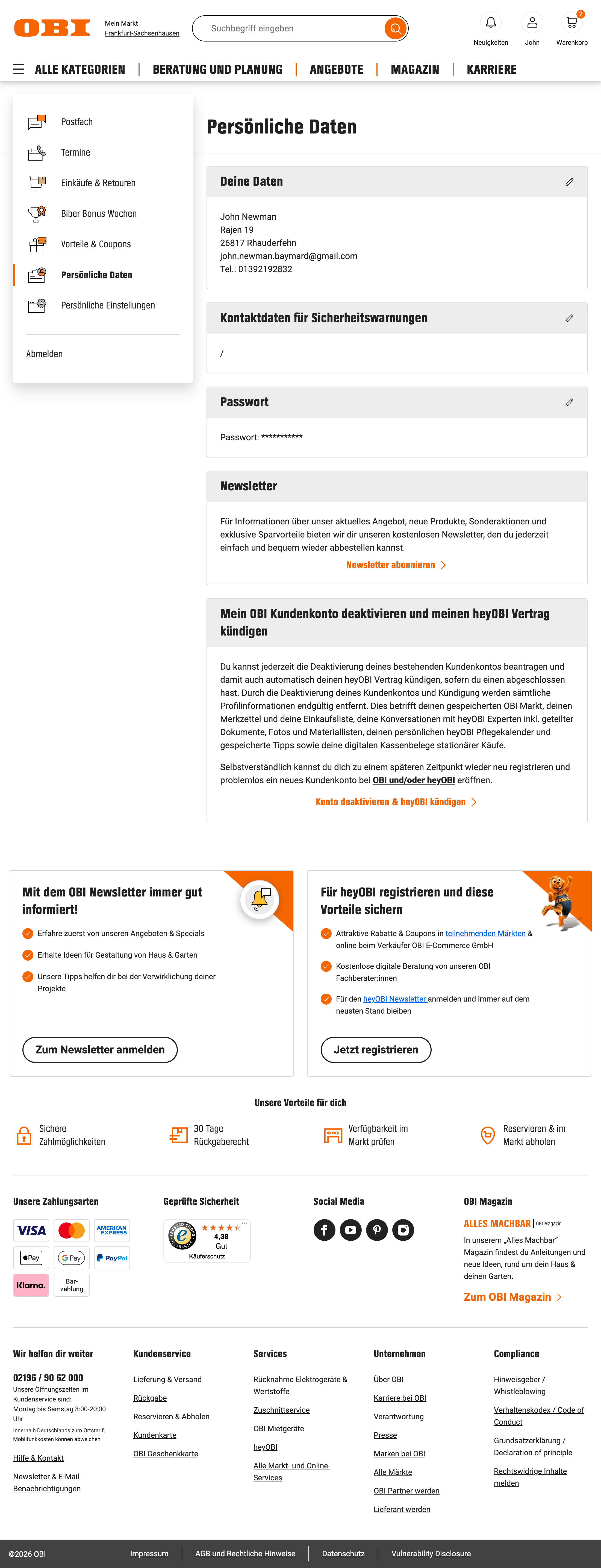 Desktop screenshot of OBI