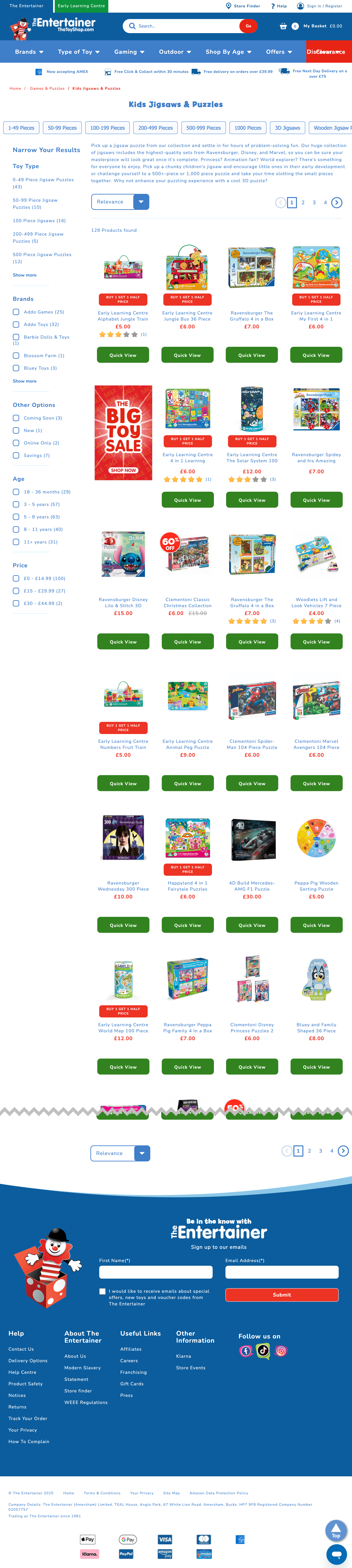 Desktop screenshot of The Entertainer (TheToyShop.com)