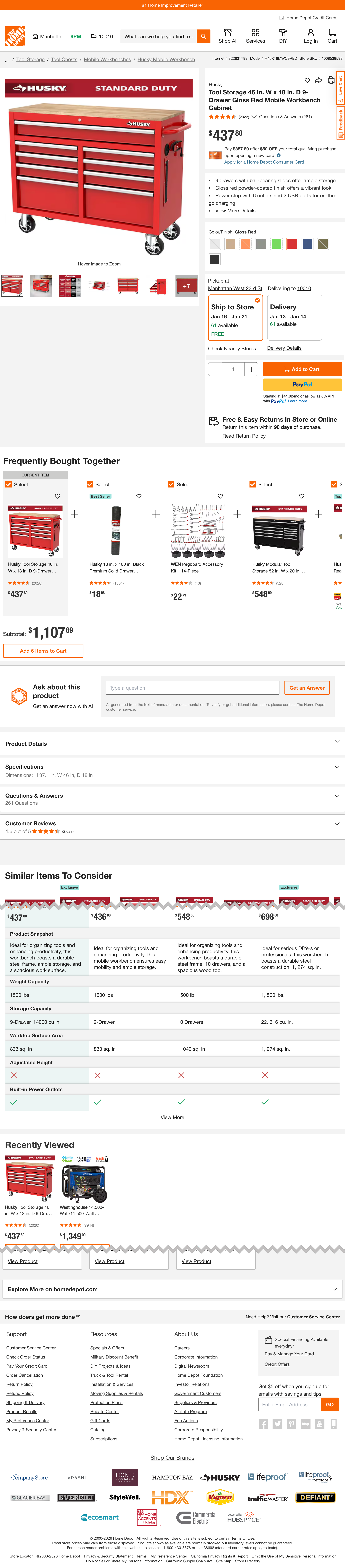 Desktop screenshot of Home Depot