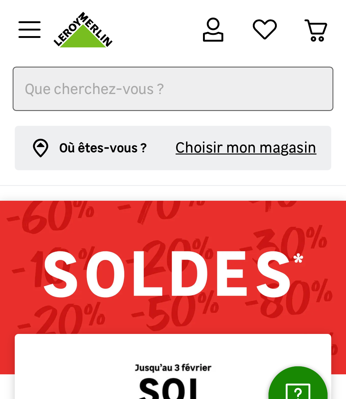 Mobile screenshot of Leroy Merlin