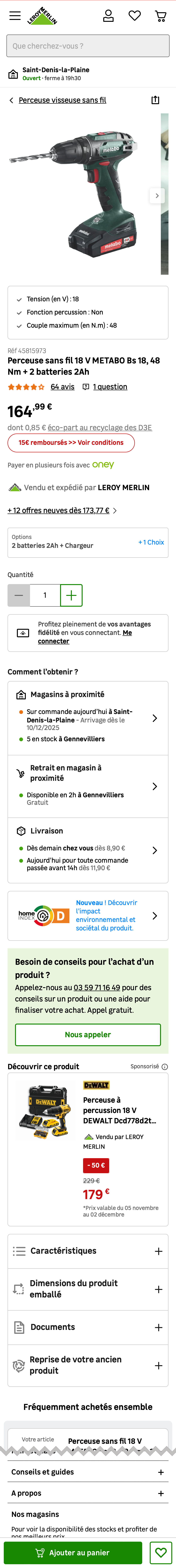 Mobile screenshot of Leroy Merlin