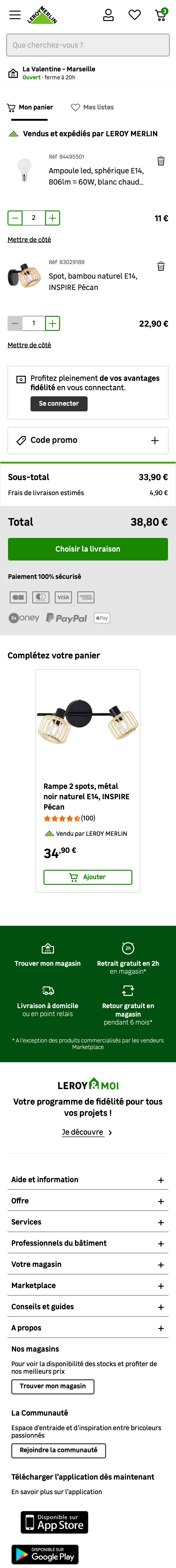 Mobile screenshot of Leroy Merlin