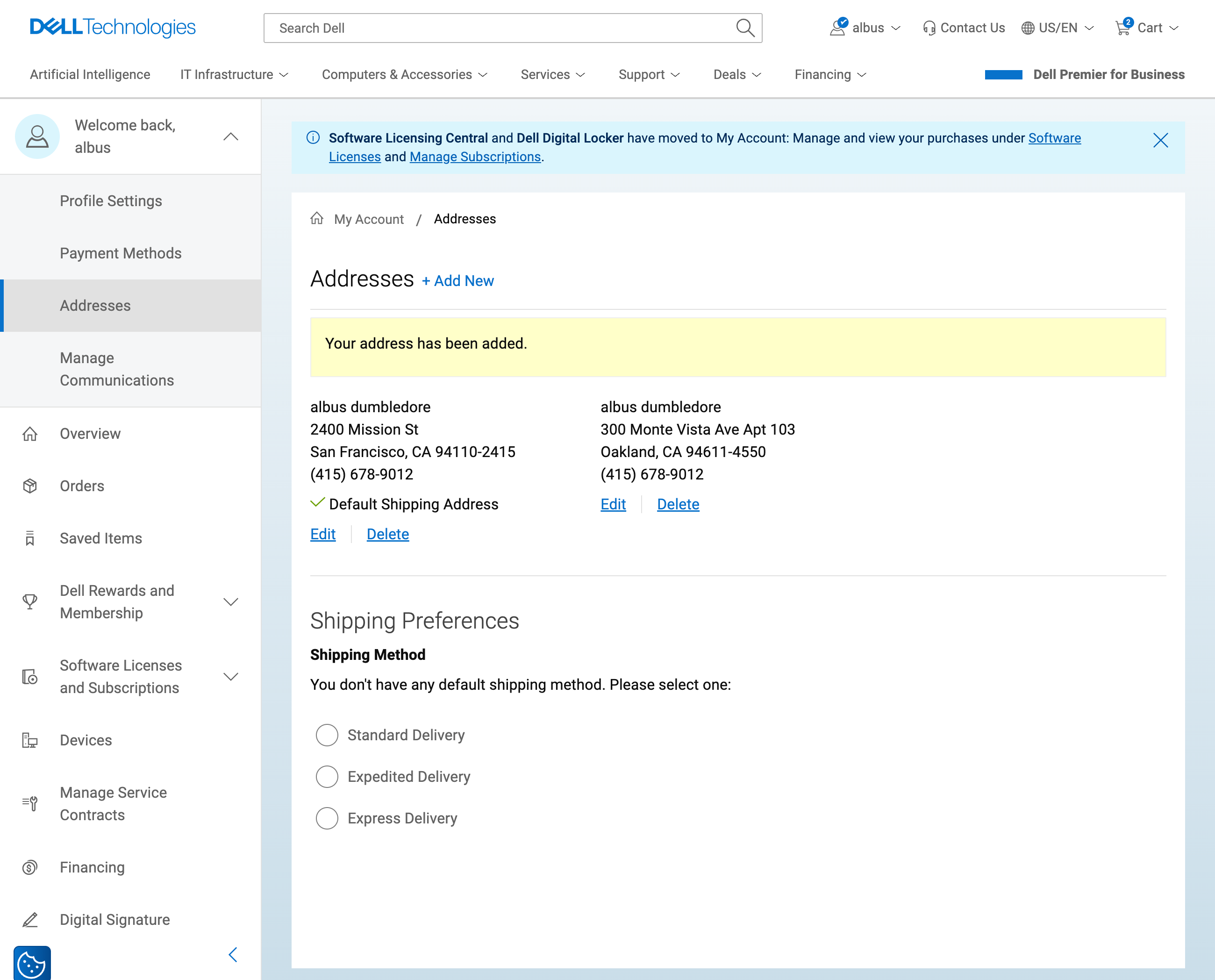 Desktop screenshot of Dell