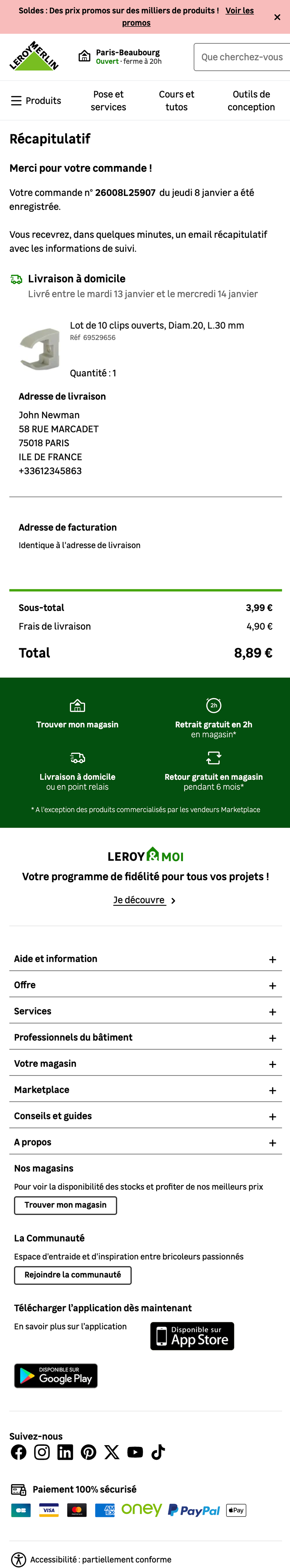 Mobile screenshot of Leroy Merlin