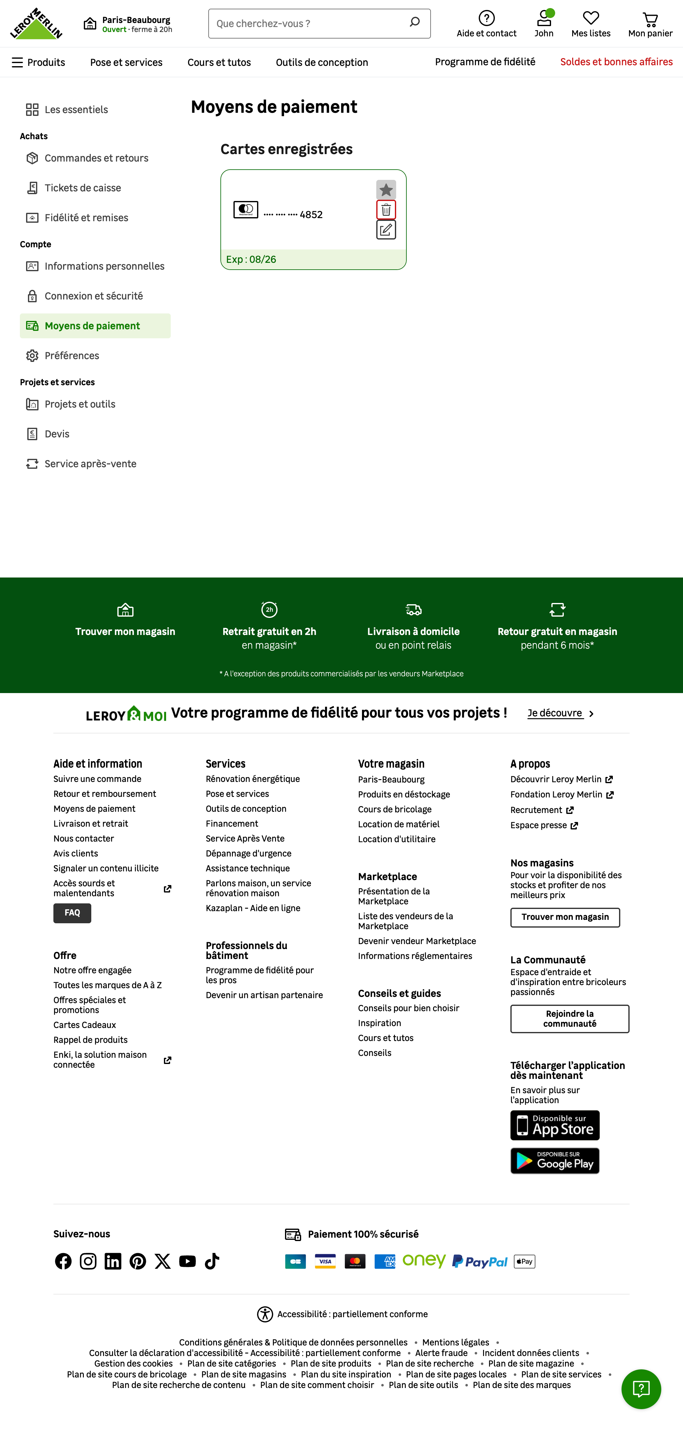 Desktop screenshot of Leroy Merlin