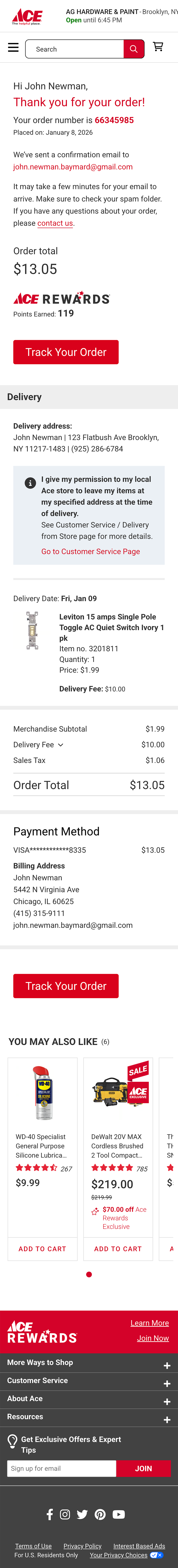 Mobile screenshot of Ace Hardware