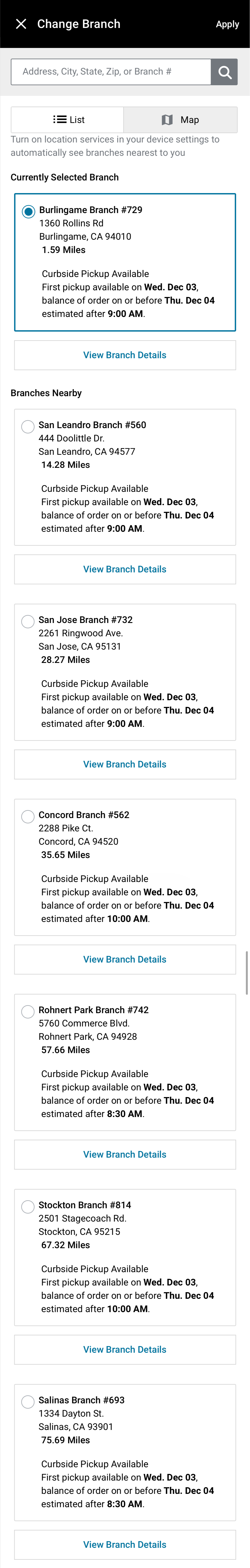 Mobile screenshot of Grainger