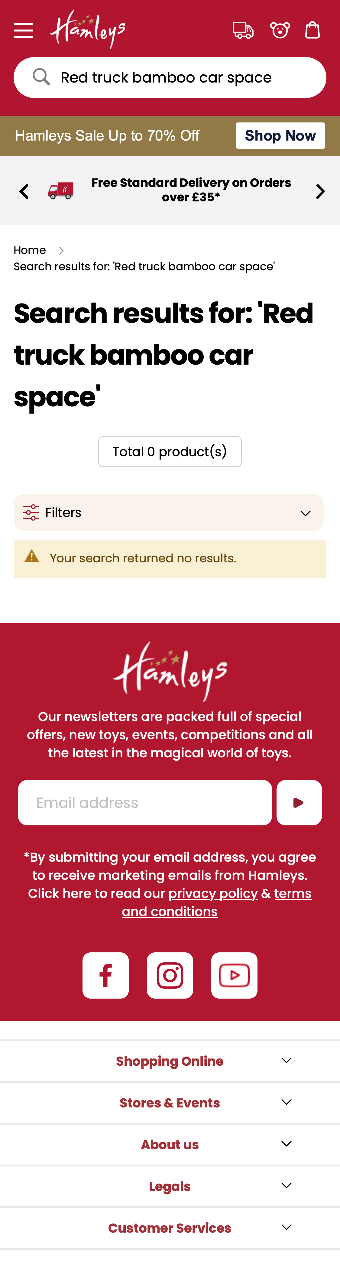 Mobile screenshot of Hamleys
