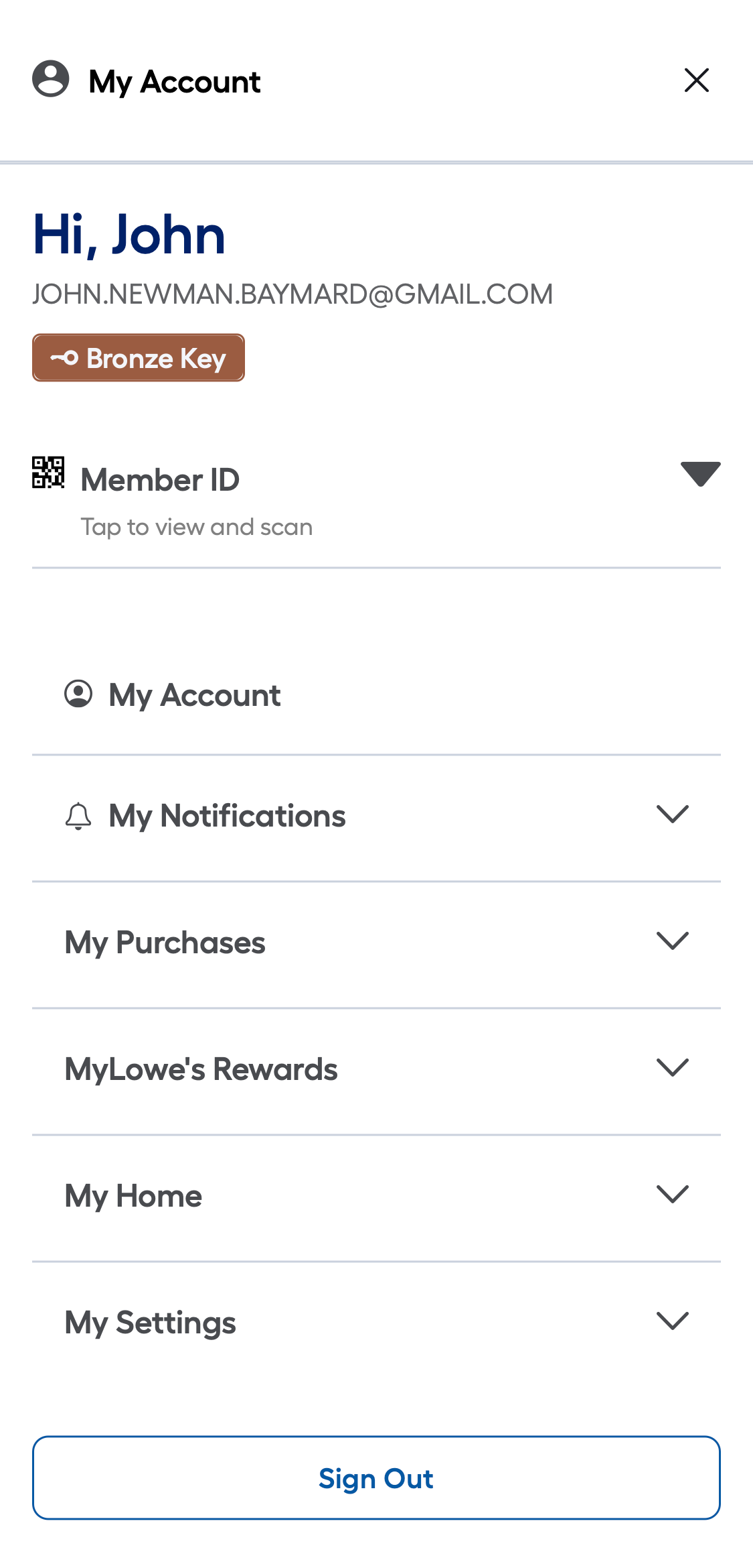 Mobile screenshot of Lowe’s