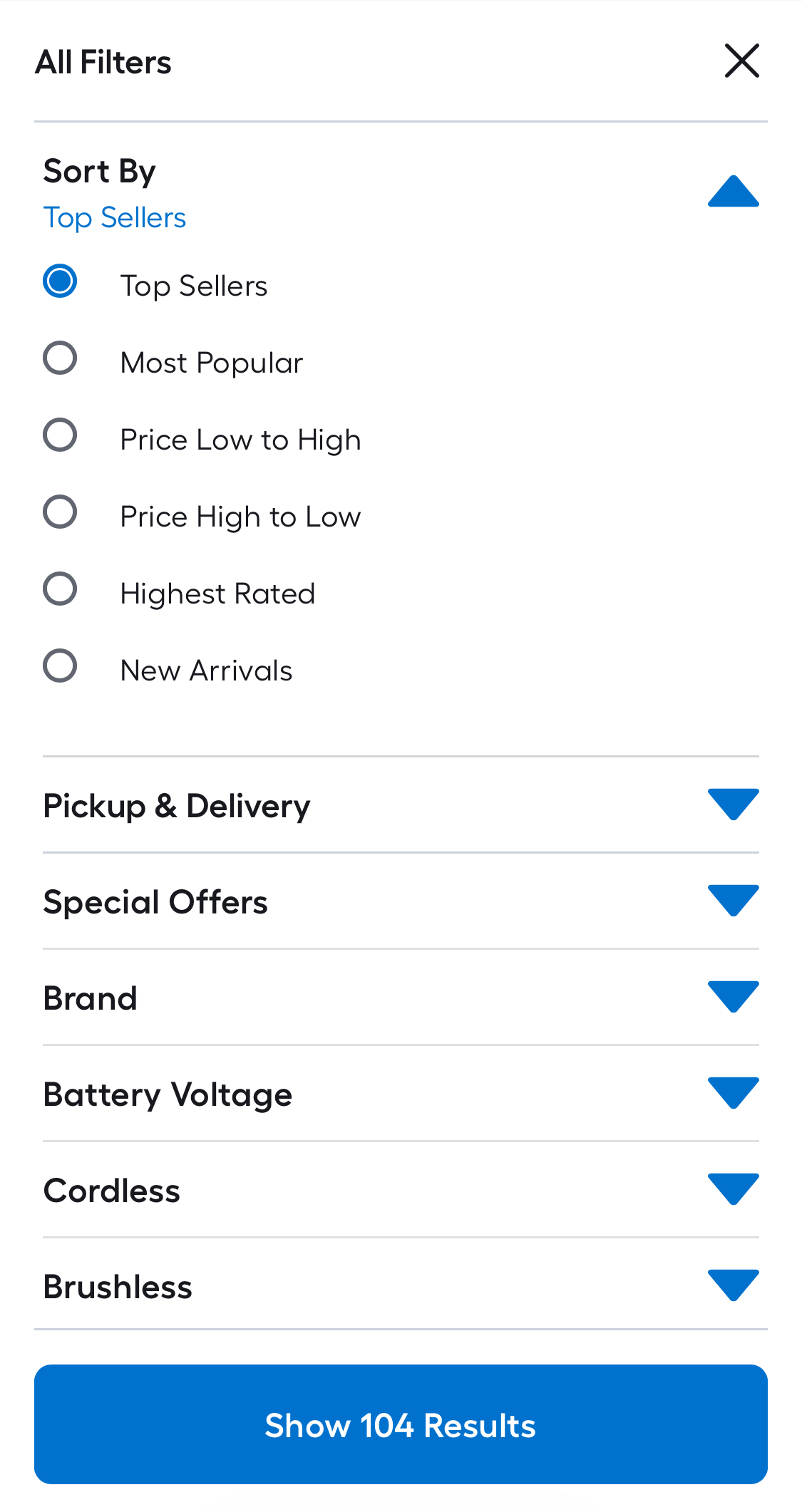 Mobile screenshot of Lowe’s
