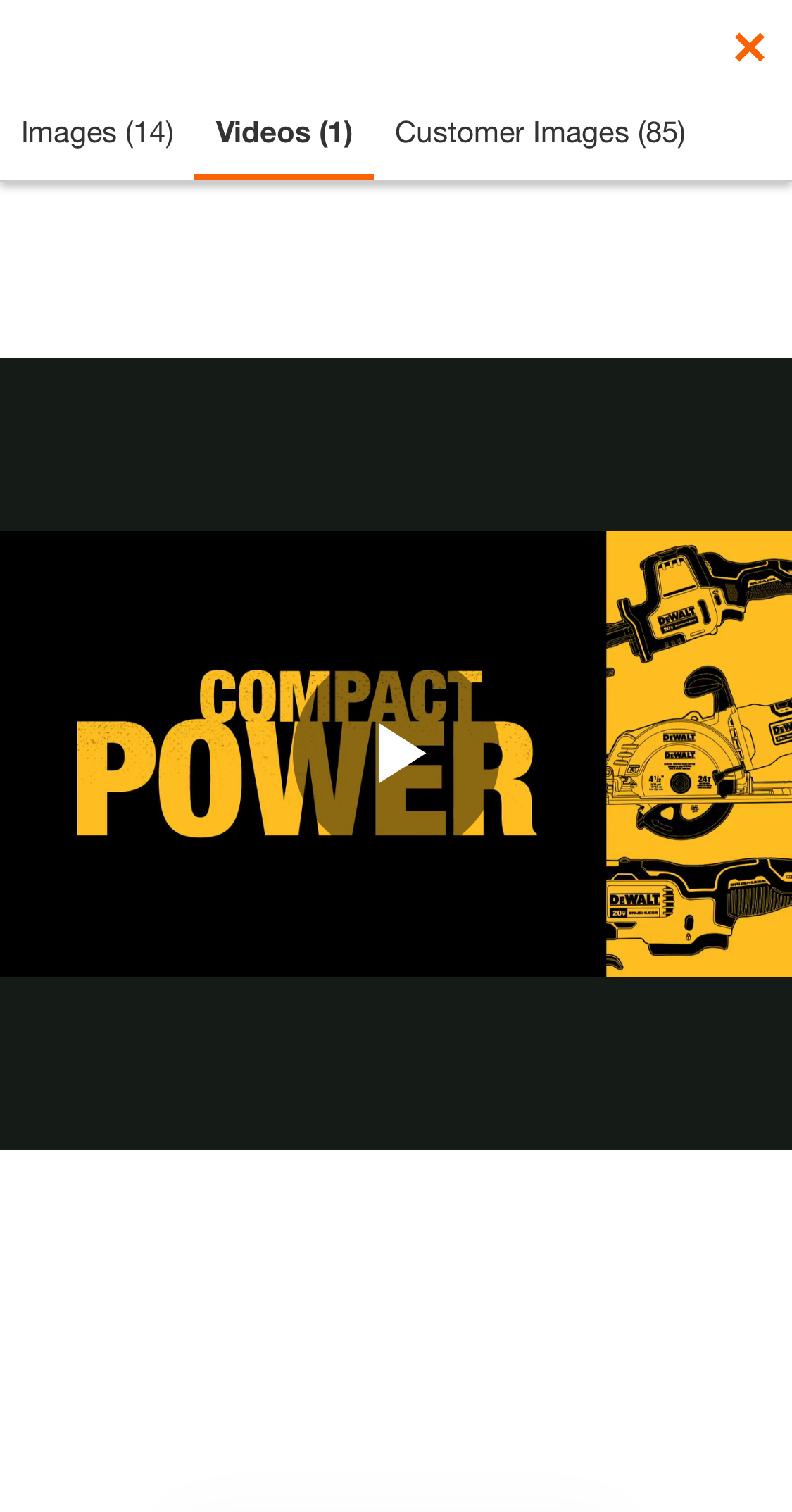 Mobile screenshot of Home Depot